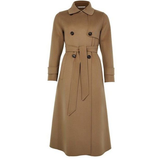 Max Mara MAX MARA Sem Long Brown Wool Belted Coat New & Authentic (Wo Size XXS / US 00 / IT 34 - 1 Thumbnail