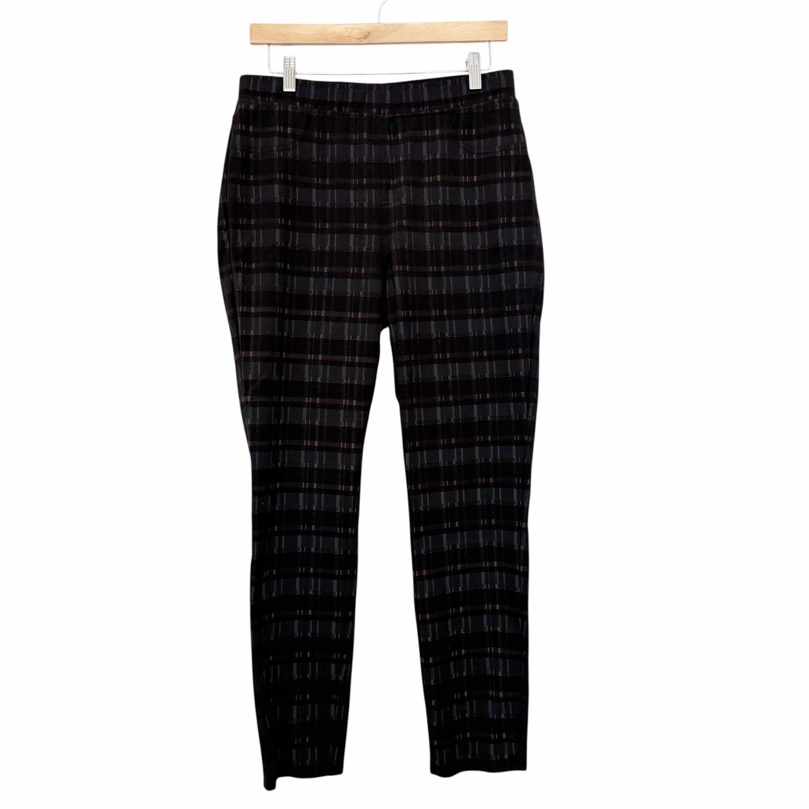 Other Garnet Hill Black Printed Pull On Pants Sz M Size 30" / US 8 / IT 44 - 1 Thumbnail