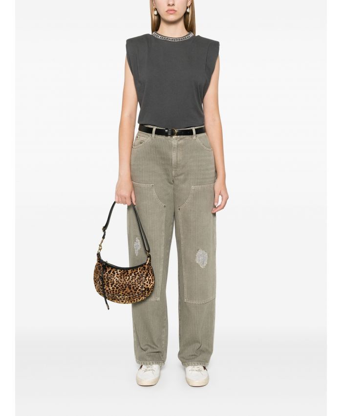 Golden Goose o1s22i1n1224 Marley Painter Jeans in Khaki Size 26" / US 2 / IT 38 - 2 Thumbnail