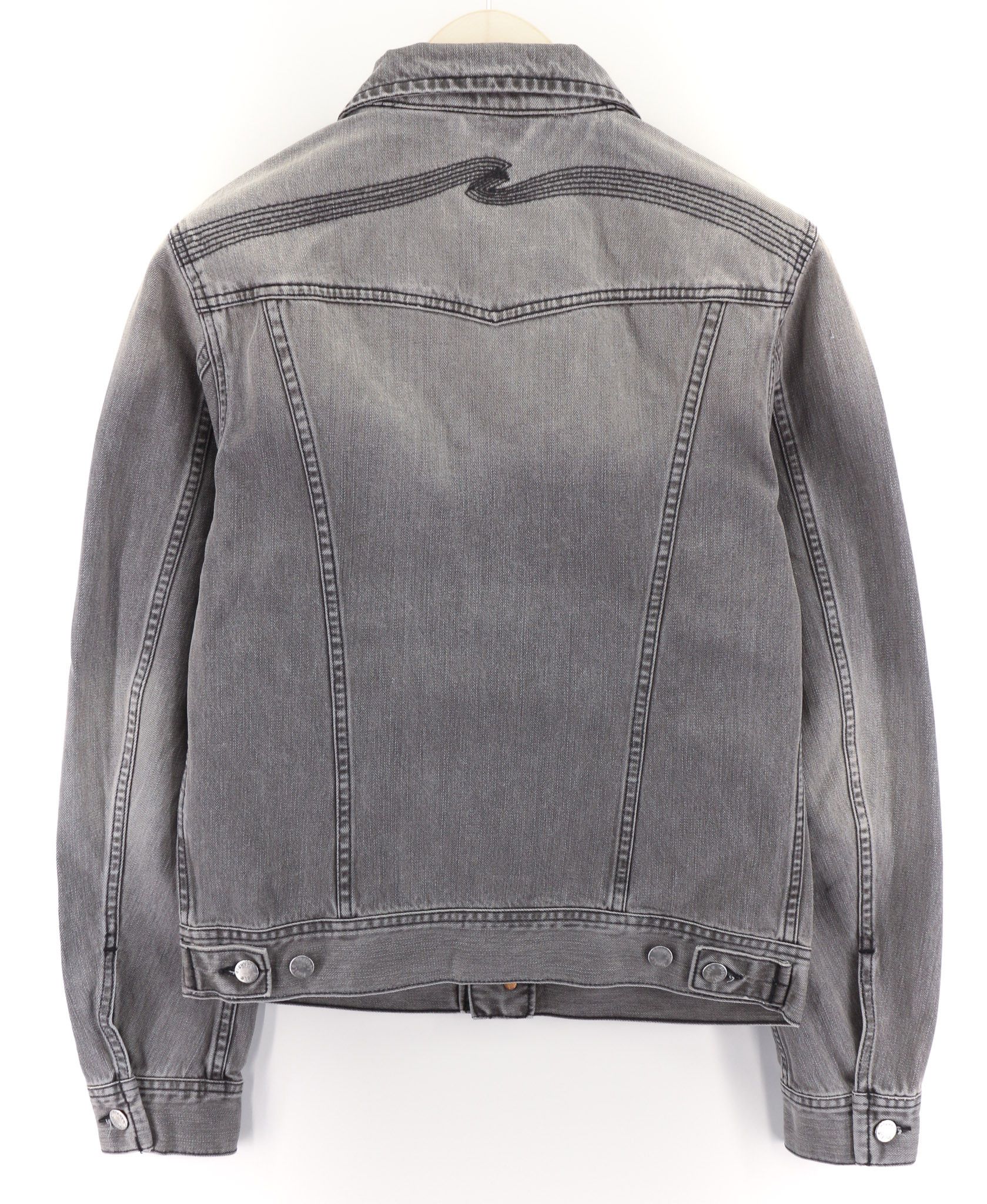 Nudie Jeans CONNY ORG. FOG S Organic Cotton Grey Denim Jacket 80339 Size US S / EU 44-46 / 1 - 2 Thumbnail