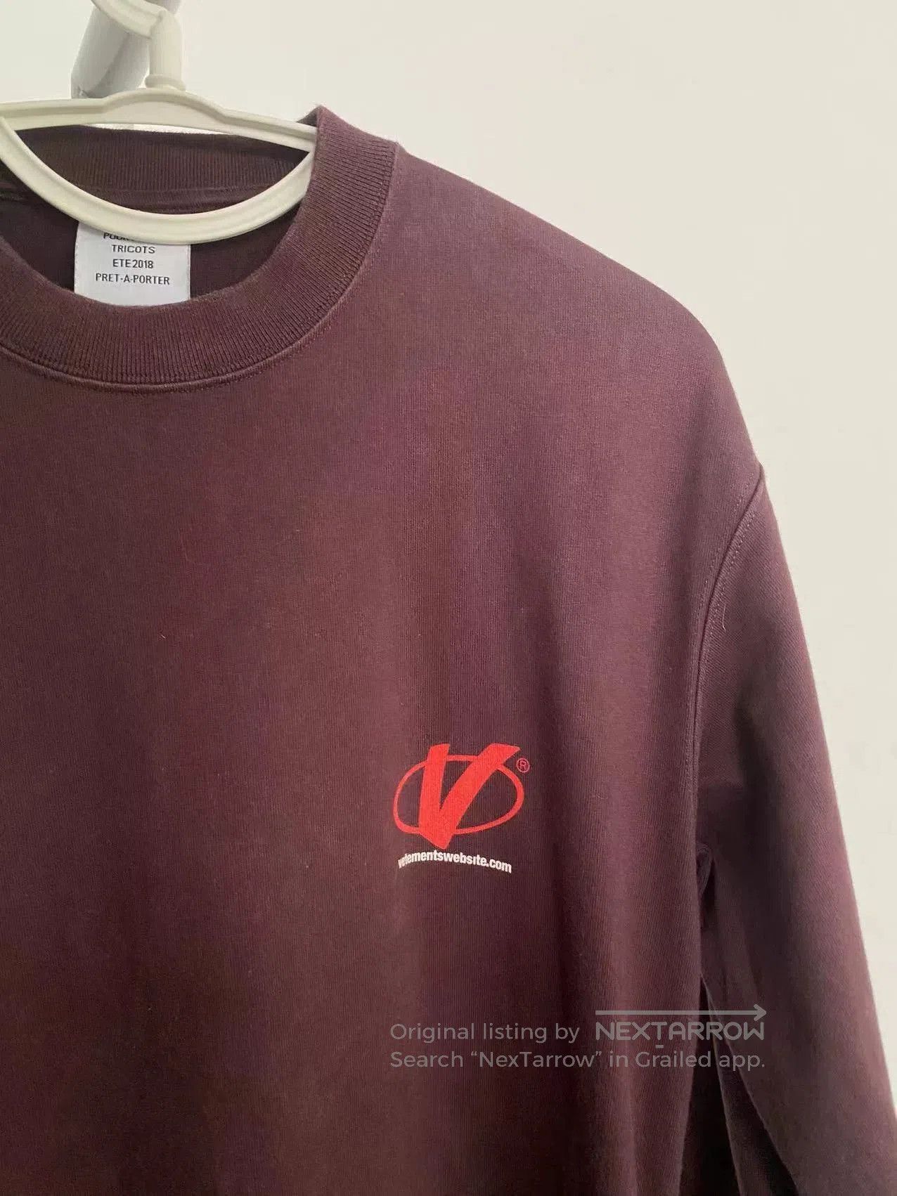 Vetements Vetements FW18 Longline Purple Sweatshirt. Size US S / EU 44-46 / 1 - 2 Thumbnail
