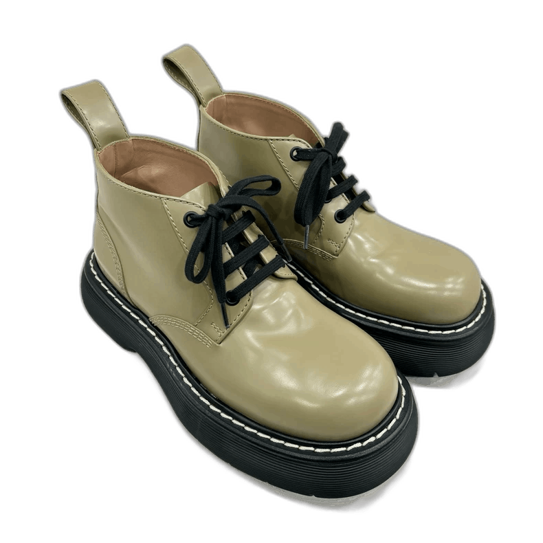 Bottega Veneta Bottega Veneta Green Low-Top Shoes Size 36.5 Size US 6 / IT 36 - 1 Thumbnail