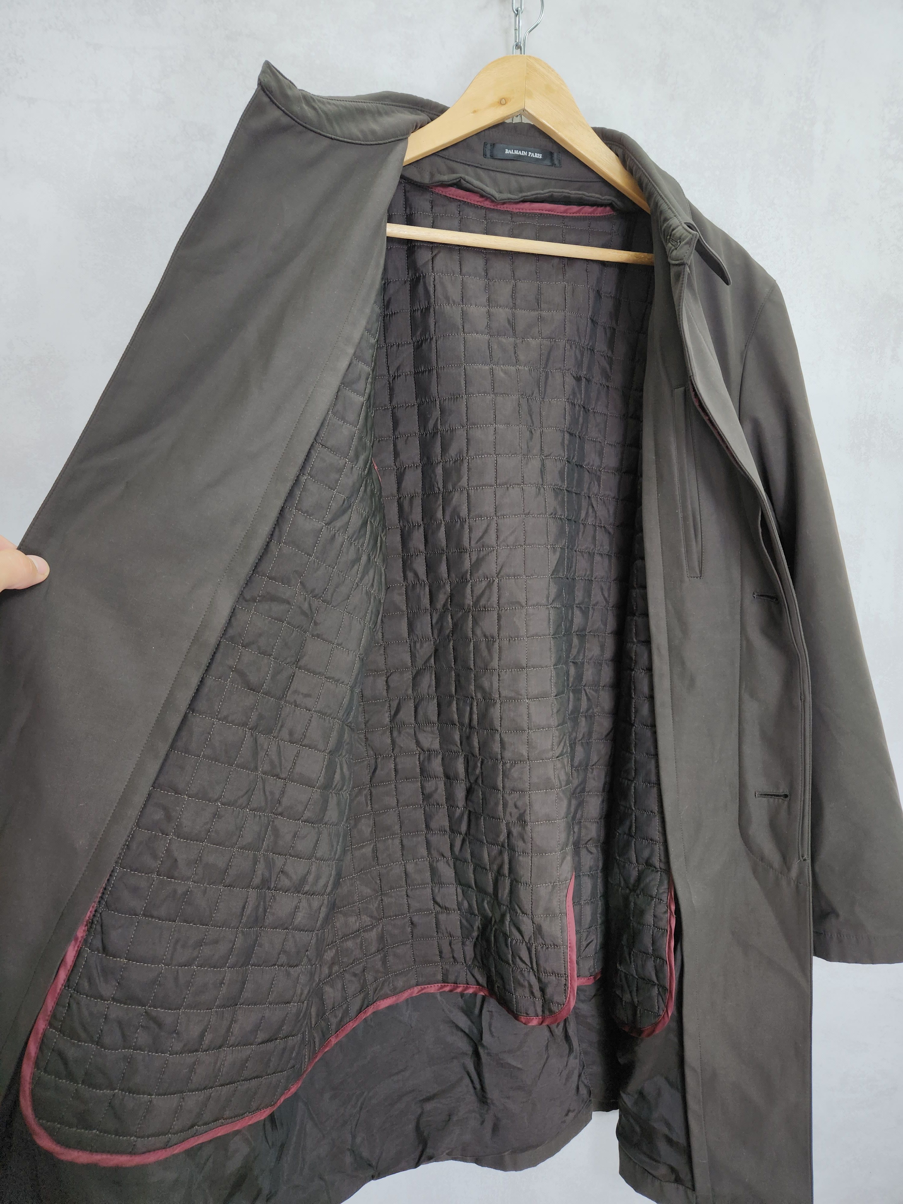 Balmain Balmain Paris Vintage 90's Trench Coat middle length Jacket Size US M / EU 48-50 / 2 - 4 Thumbnail