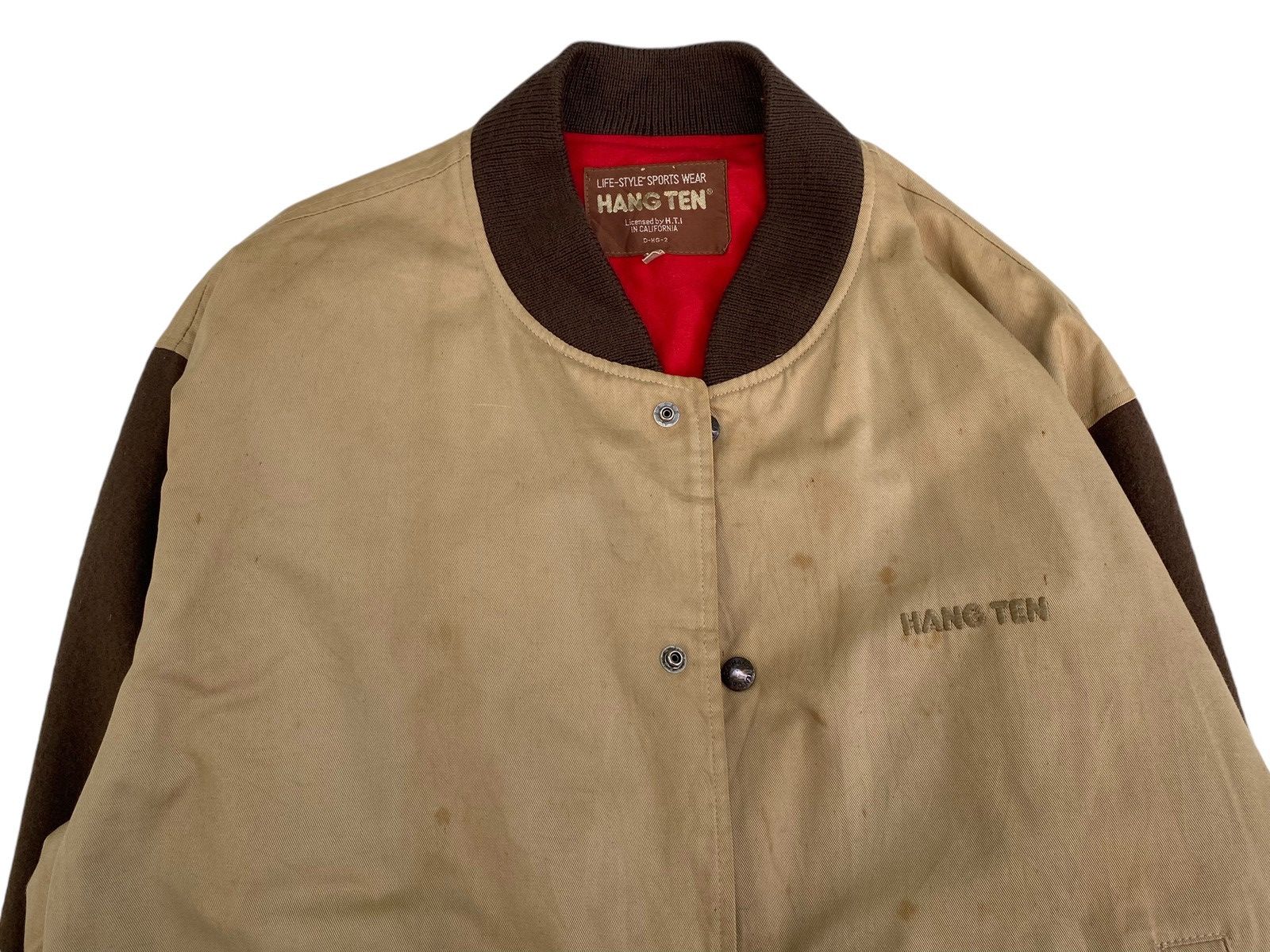 Hang Ten × Vintage Vtg Hang Ten Bomber Jacket Size US L / EU 52-54 / 3 - 3 Thumbnail