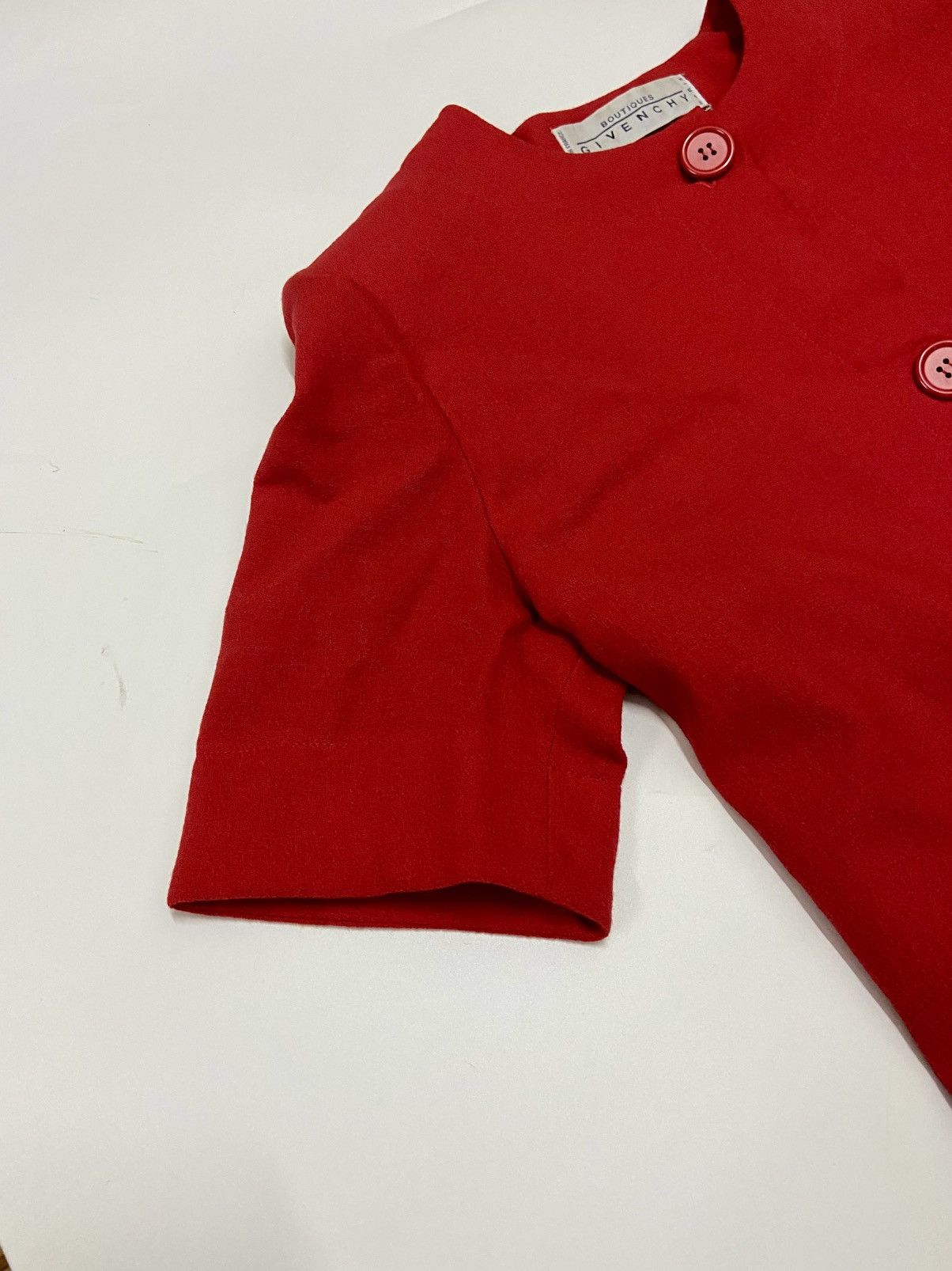 Givenchy GIVENCHY RED PLEATED SHIFT MIDI DRESS Size S / US 4 / IT 40 - 5 Thumbnail