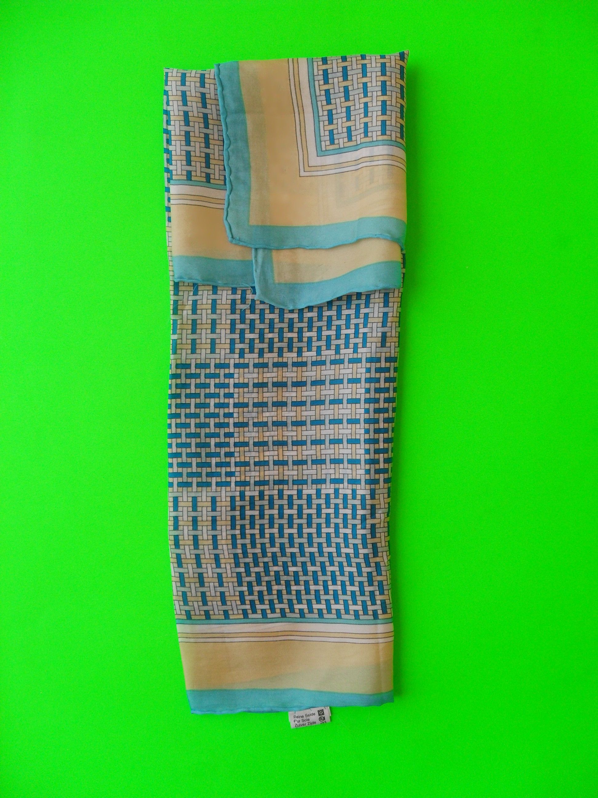 Other Very soft pure silk travel square vintage scarf. Size ONE SIZE - 3 Thumbnail