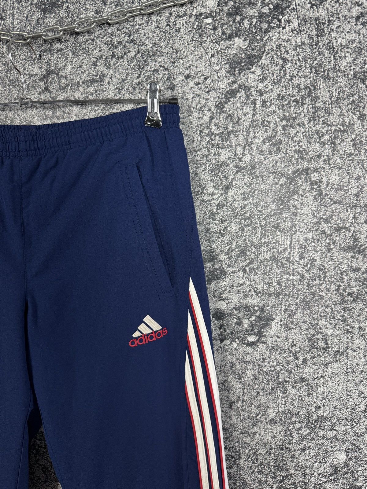 Adidas Adidas Track Pants Vintage 90s Style Zip Cuffs 3-Stripes S-M Size US 30 / EU 46 - 2 Thumbnail