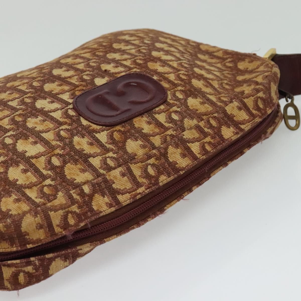 Dior DIOR Trotter Canvas Shoulder Bag Red Gold Size ONE SIZE - 6 Thumbnail
