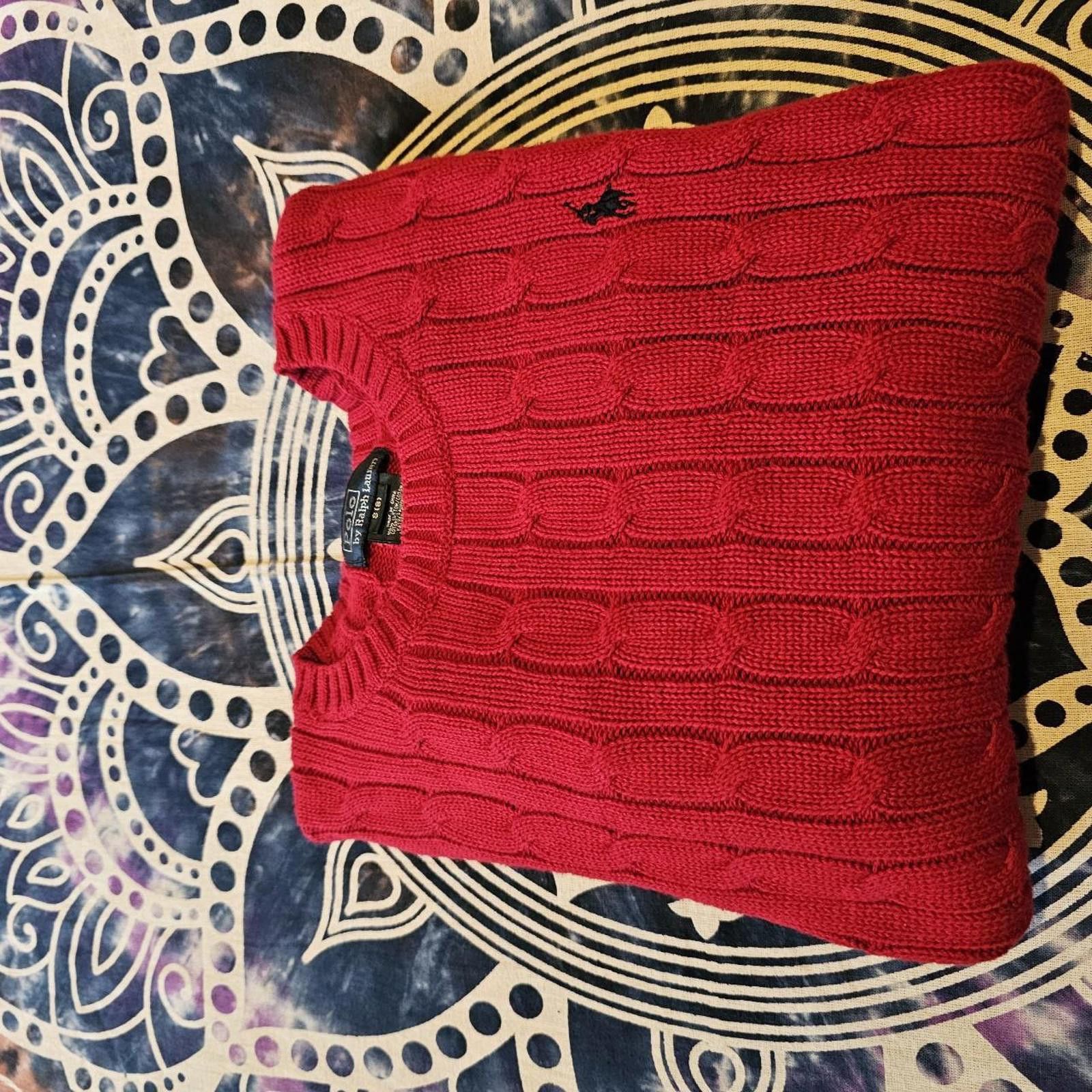 Polo Ralph Lauren Polo Ralph Lauren Kid's Red Sweater Size 8 Size US XXS / EU 40 - 7 Thumbnail