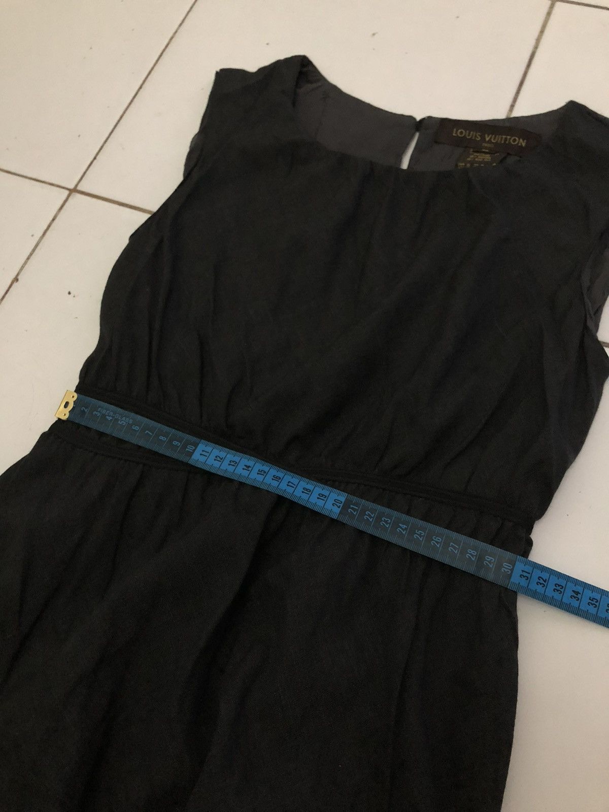 Louis Vuitton Louis Vuitton Paris Women Black Midi Dress Size S / US 4 / IT 40 - 17 Thumbnail