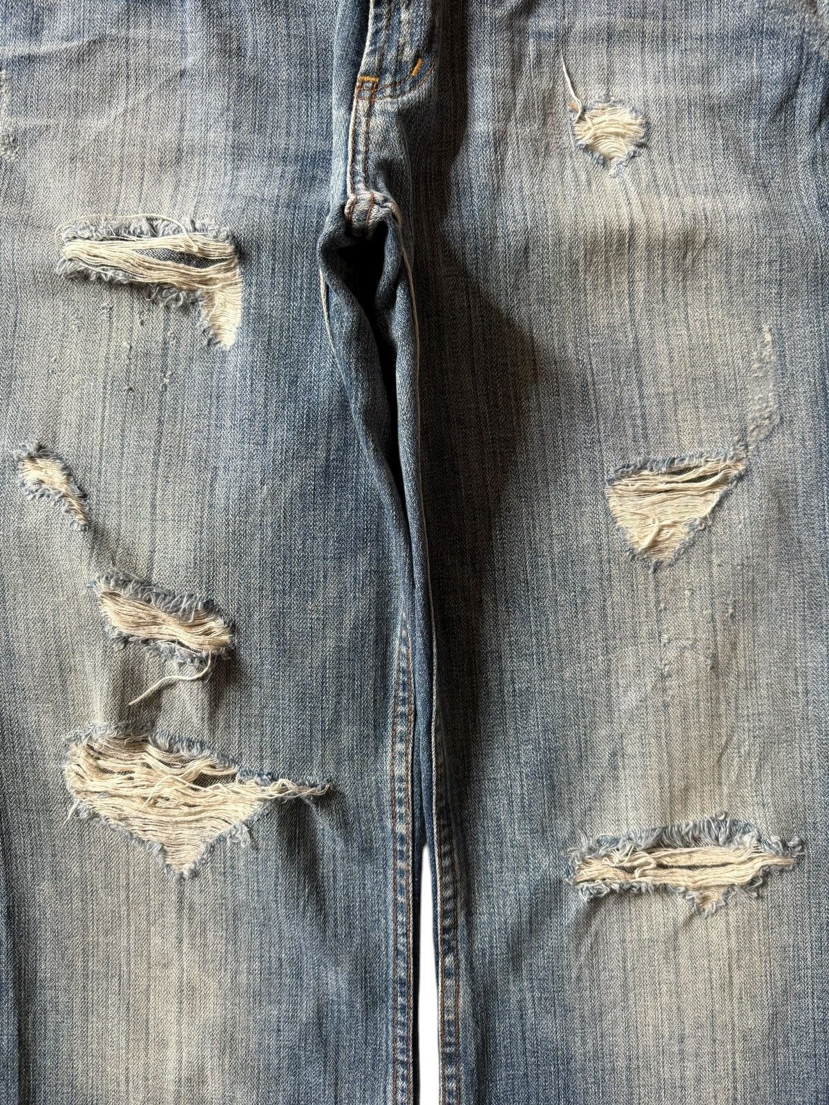Armani Exchange Vintage Armani Exchange Distressed Flare Jeans Size 34" / US 12 / IT 48 - 3 Thumbnail