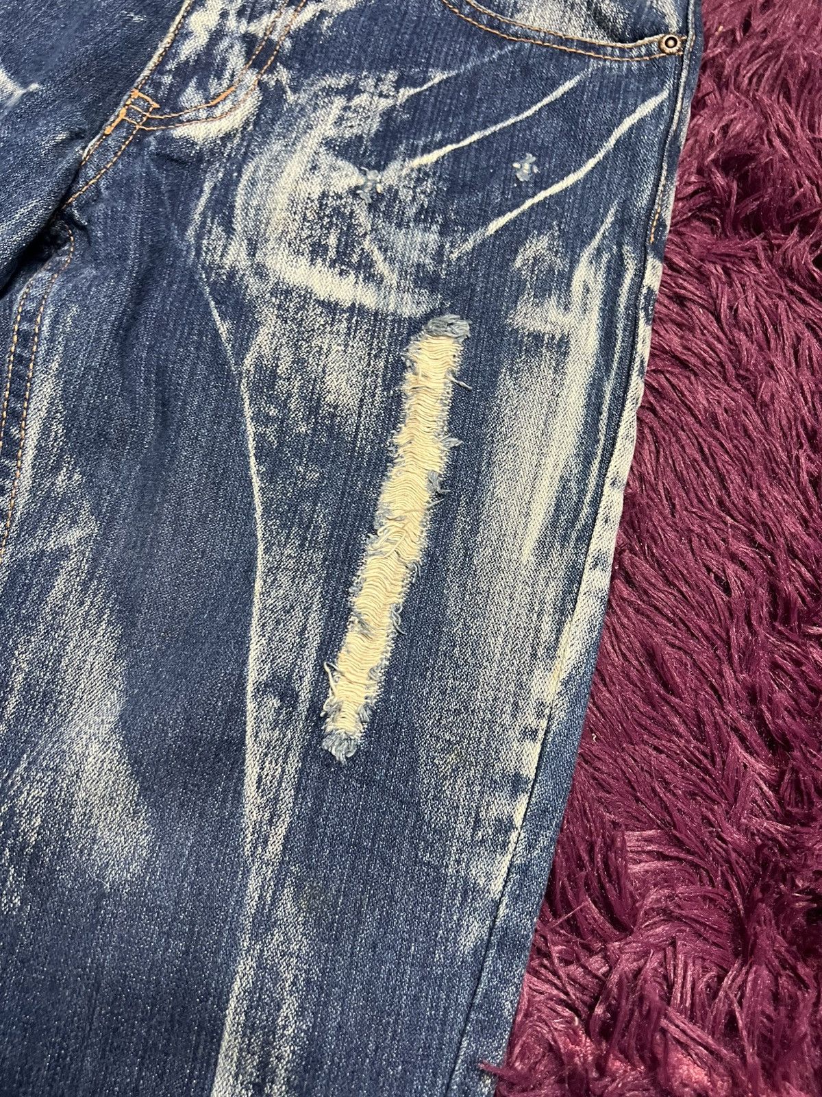 Japanese Brand World Jeans International Japanese Brand Distressed (45) Size US 31 - 6 Thumbnail