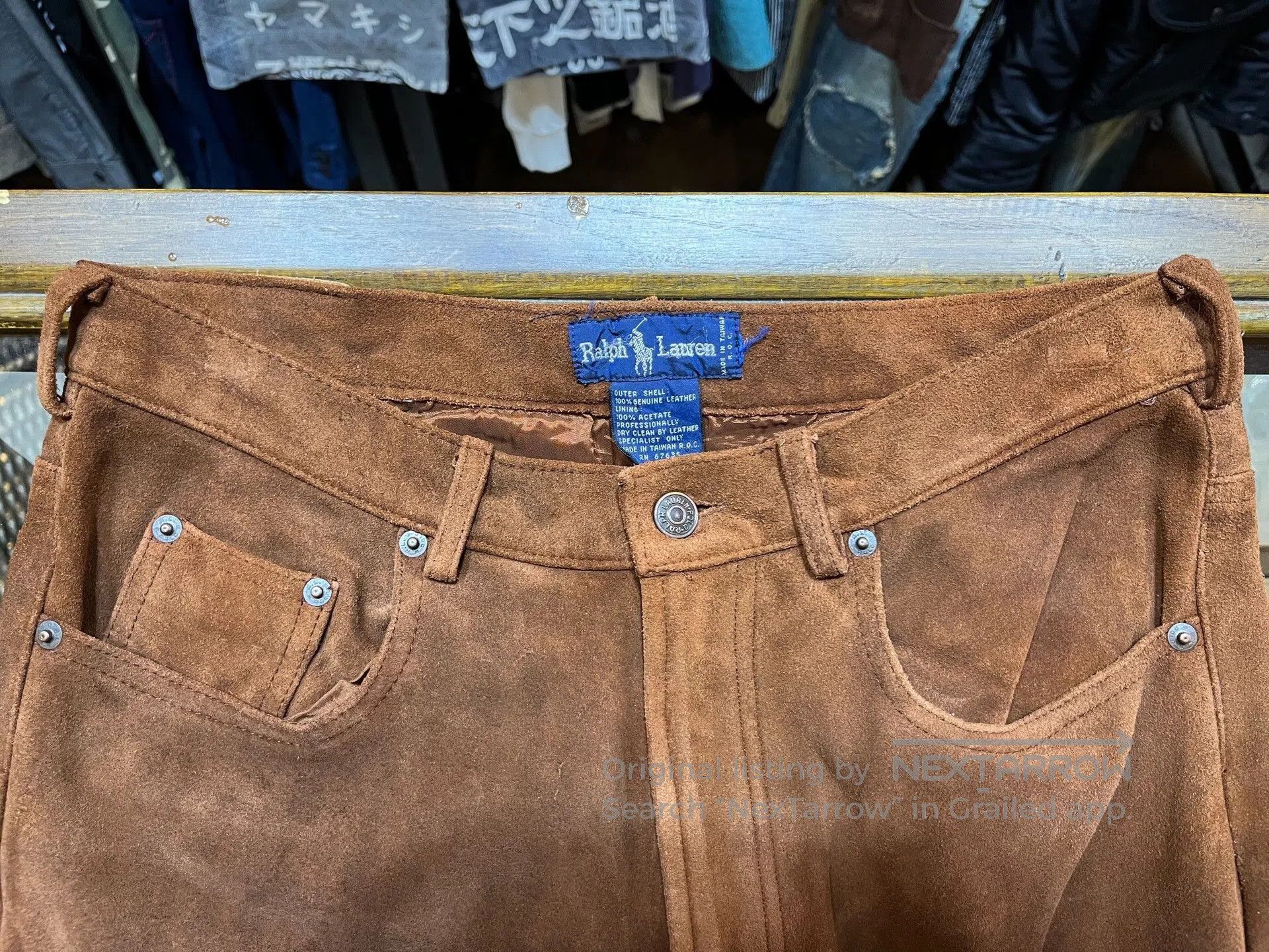 RRL Ralph Lauren Ralph Lauren Double RL Suede Casual Pants. Size US 31 - 3 Thumbnail