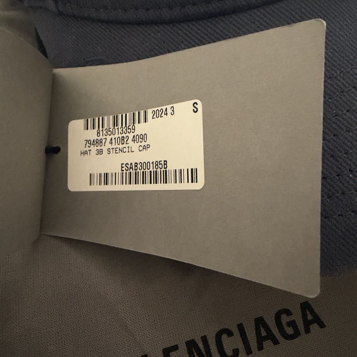 Balenciaga Balenciaga 3B Stencil Cap Blue Small 55CM 🚫READ DESCRIPTION🚫 Size ONE SIZE - 12 Thumbnail