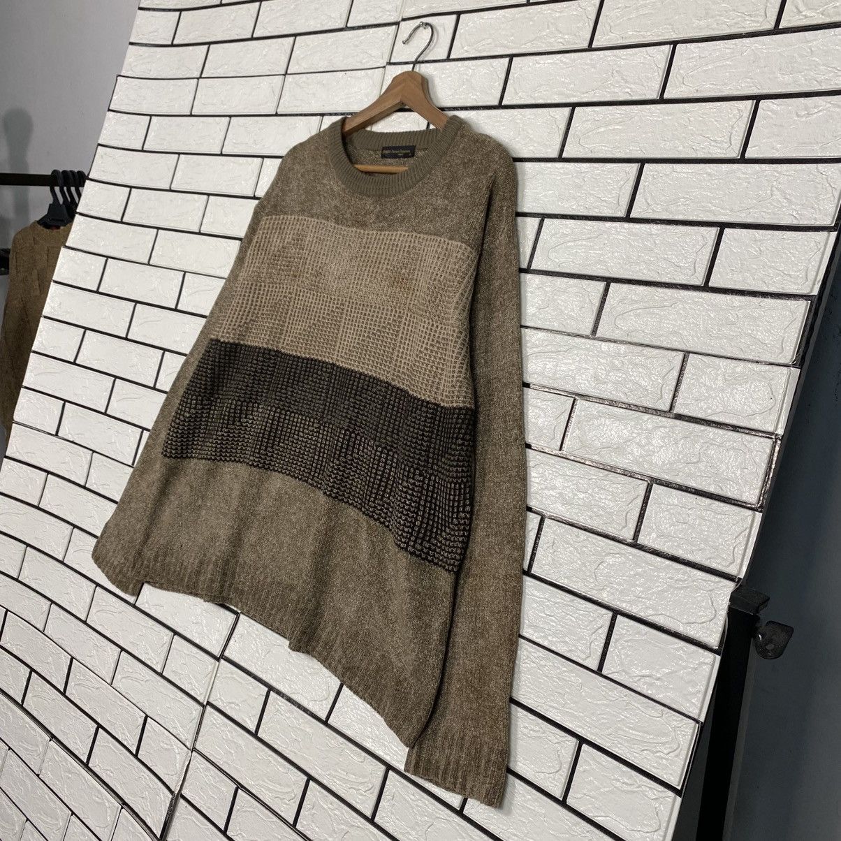 Japanese Brand 📌Vintage Knit Sweatshirt Patrizio Francessa Striped Size US L / EU 52-54 / 3 - 3 Thumbnail