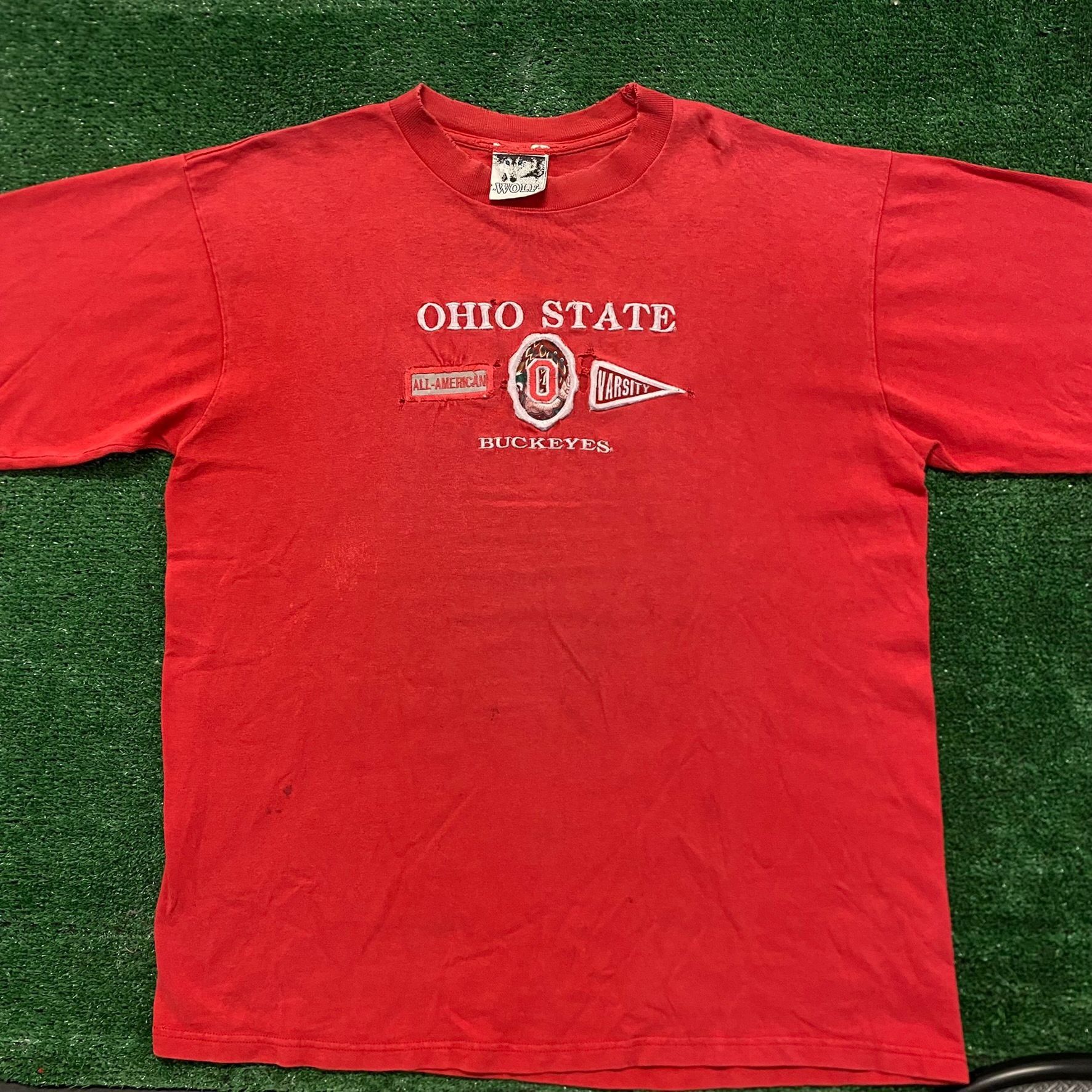 Vintage Vintage 90s Ohio State Buckeyes Essential College Sports Tee ...