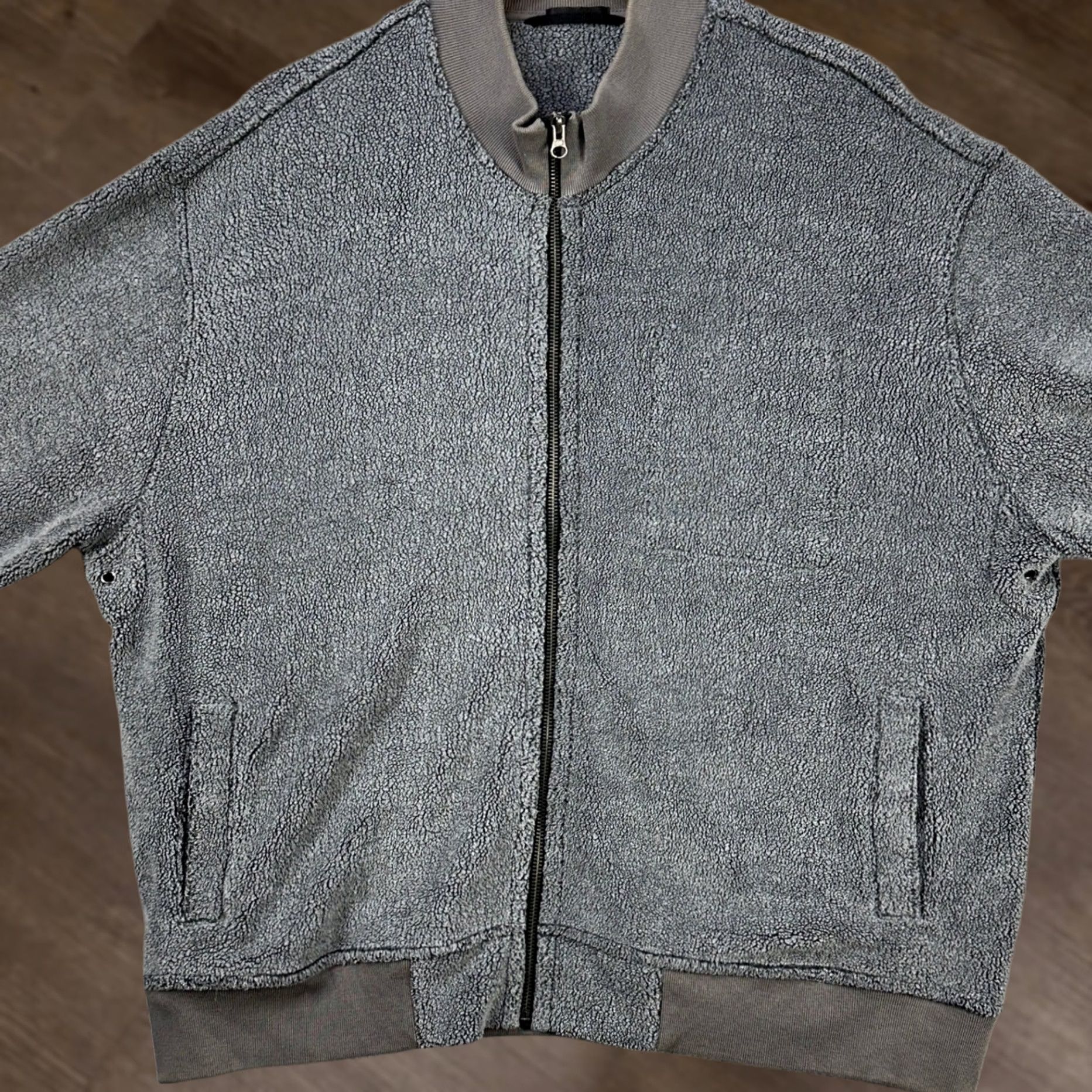 ATM Anthony Thomas Melillo ATM Anthony Thomas Melillo Nylon Blend Jacket Fleeced Full Zip Mens 2XL Gray Size US XXL / EU 58 / 5 - 1 Thumbnail