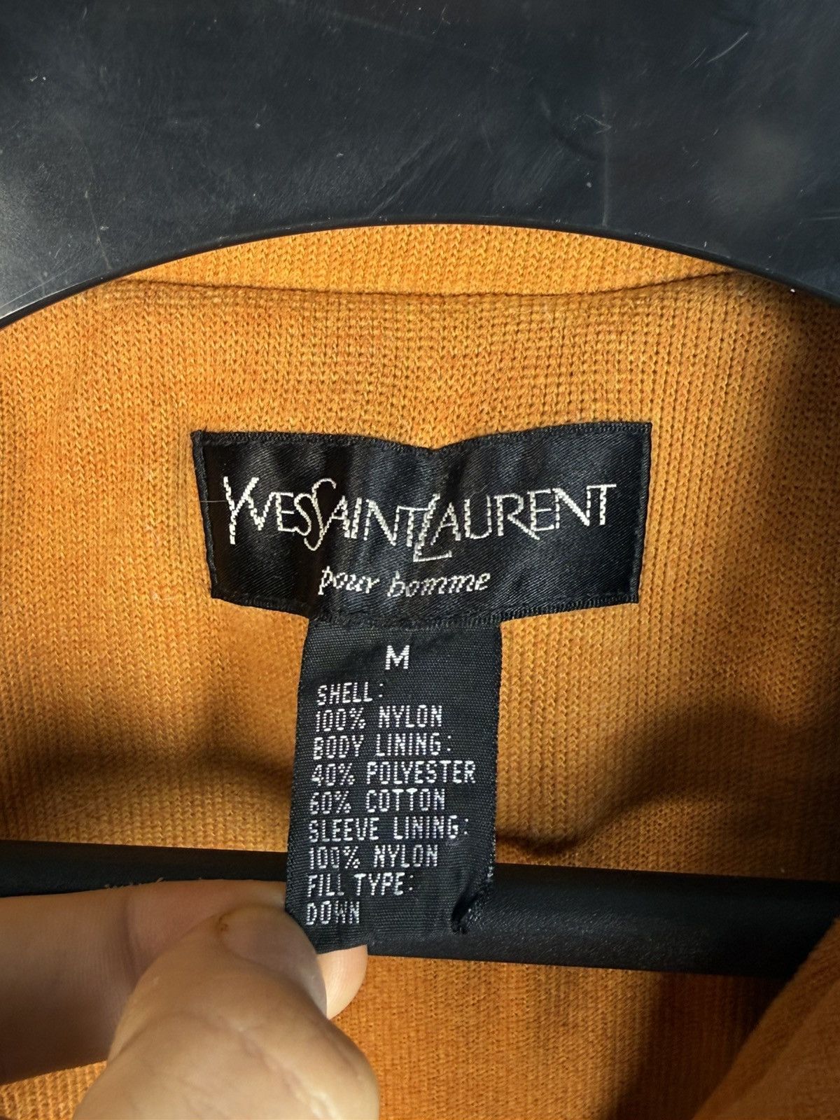 Yves Saint Laurent Puffer YSL Down Jacket Winter Blue Bomber Zip Up Size US M / EU 48-50 / 2 - 3 Thumbnail