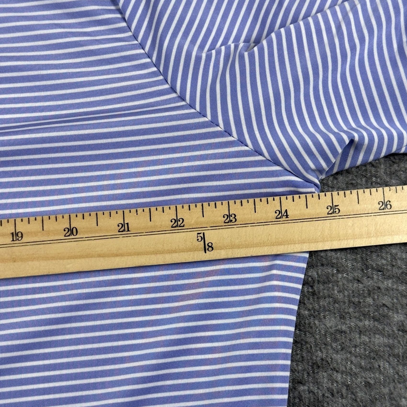 RLX Ralph Lauren RLX Ralph Lauren Polo Shirt Mens XL Blue Stripe Golf Performance Stretch Knit Size US XL / EU 56 / 4 - 7 Thumbnail