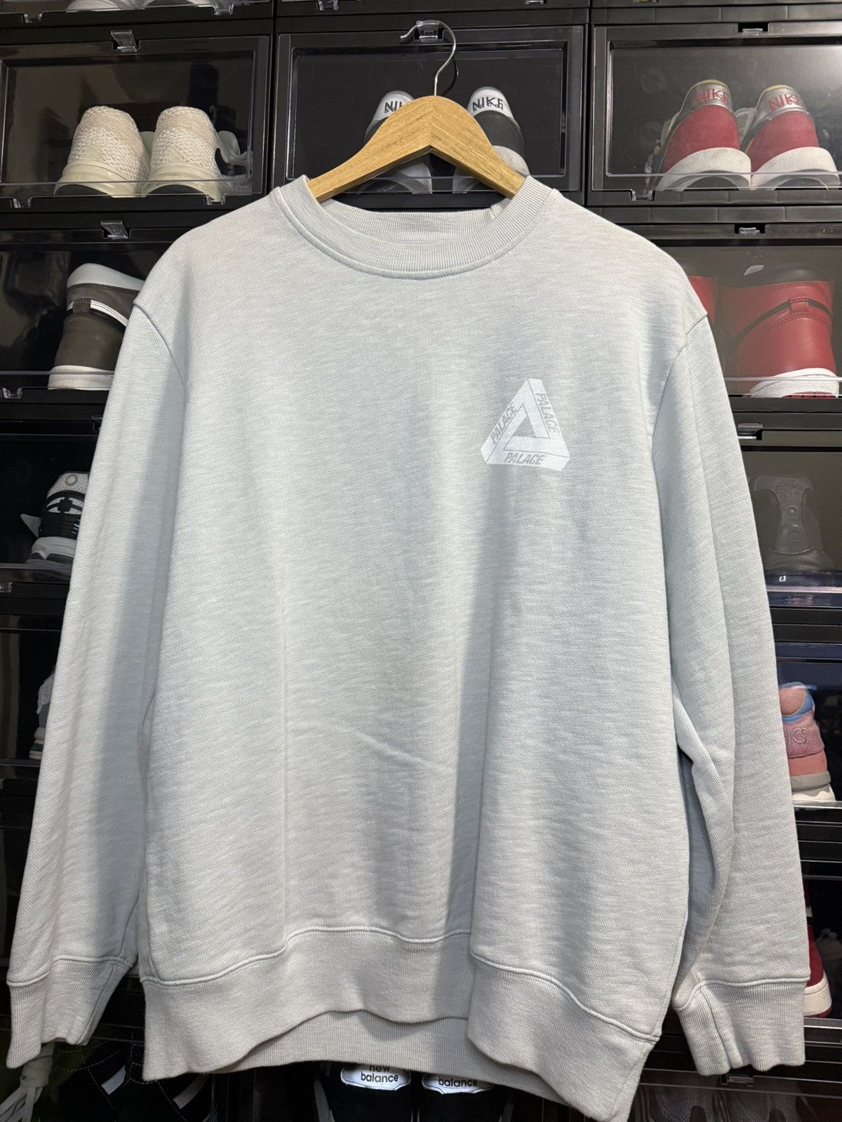 Palace FW21 Slub Crew Sweater 'Orange' P21CS070