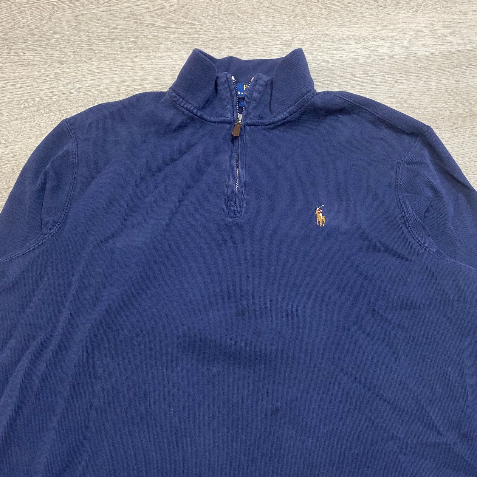 Polo Ralph Lauren Polo Ralph Lauren Estate Rib 1/4 Zip Pullover Sweater Mens L Size US L / EU 52-54 / 3 - 2 Thumbnail