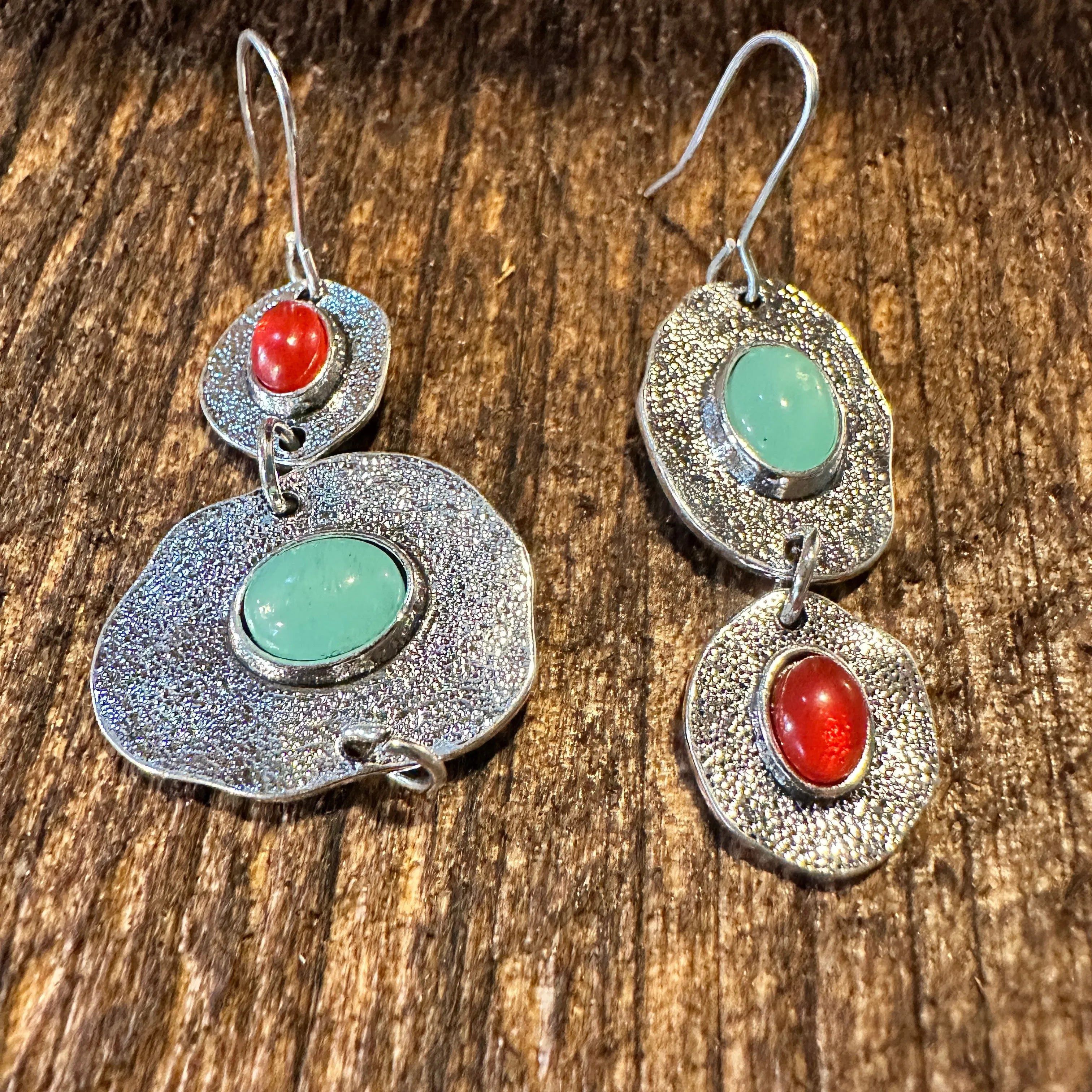 Other Boho Hippie Western Turquoise & Coral Stone Delicate Silver Size ONE SIZE - 4 Thumbnail