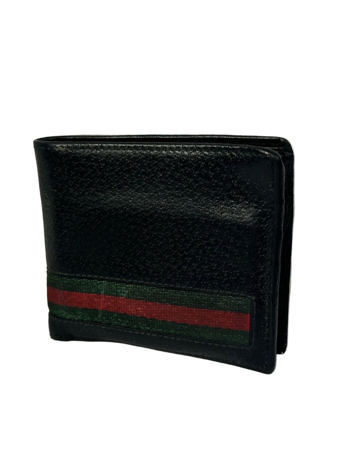 Gucci Gucci Striped Leather Bifold Wallet Size ONE SIZE - 1 Thumbnail