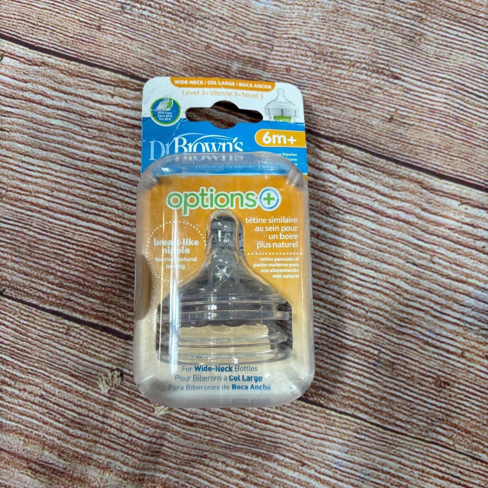 Other Dr. Brown's Options+ Wide-Neck Bottle Nipples Level 3 New Size ONE SIZE - 1 Thumbnail