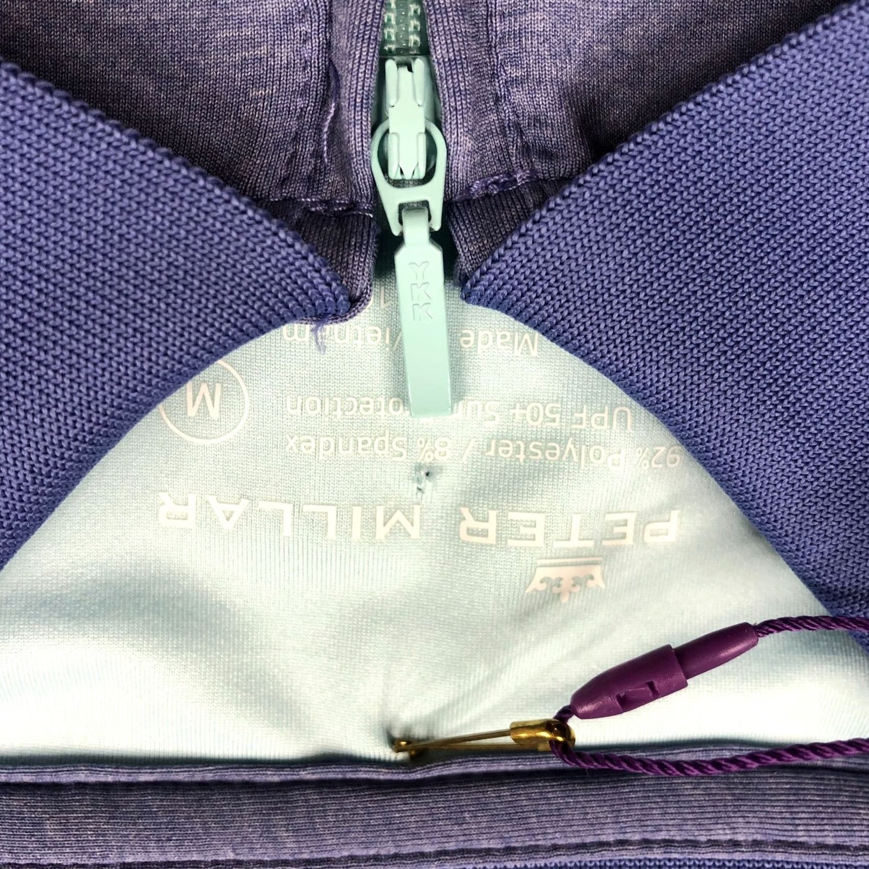 Peter Millar Peter Millar Polo Shirt 1/4 Zip UPF 50+ Purple Women's Zurich Classic Golf Polo Size ONE SIZE - 4 Thumbnail