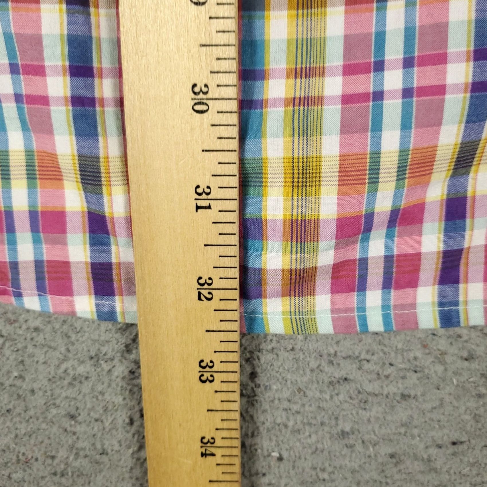 Peter Millar Peter Millar Shirt Mens Medium Pink Plaid Casual Button Up Short Sleeve Size US M / EU 48-50 / 2 - 4 Thumbnail