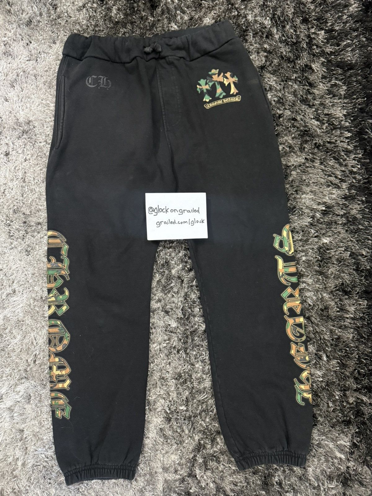 Chrome Hearts Chrome Hearts Triple Cross Camo Sweatpants Size Medium Size US 33 - 1 Thumbnail