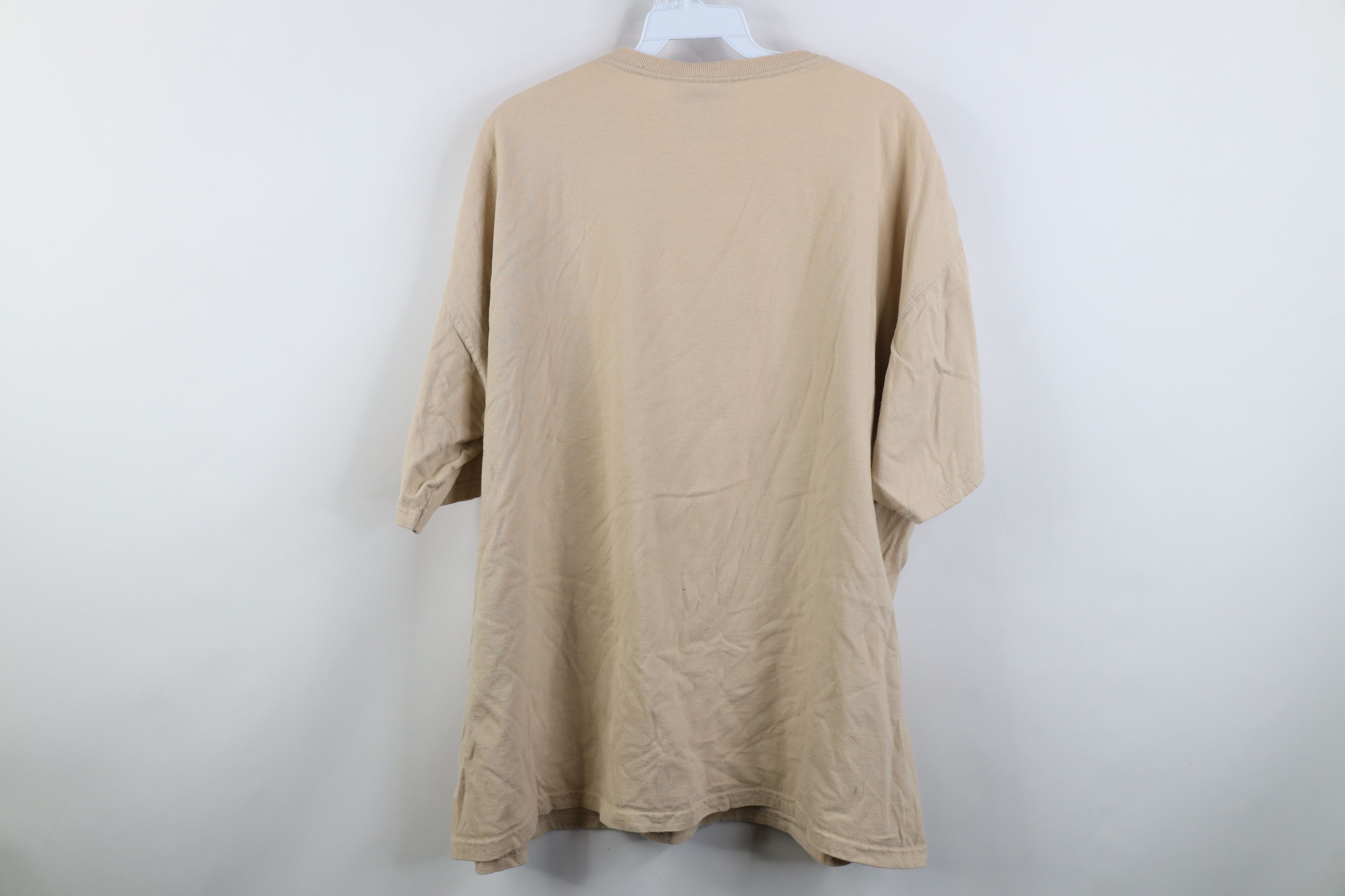 Russell Athletic Vintage 90s Y2K Russell Athletic Pocket T-Shirt Khaki Tan Size US XL / EU 56 / 4 - 12 Thumbnail
