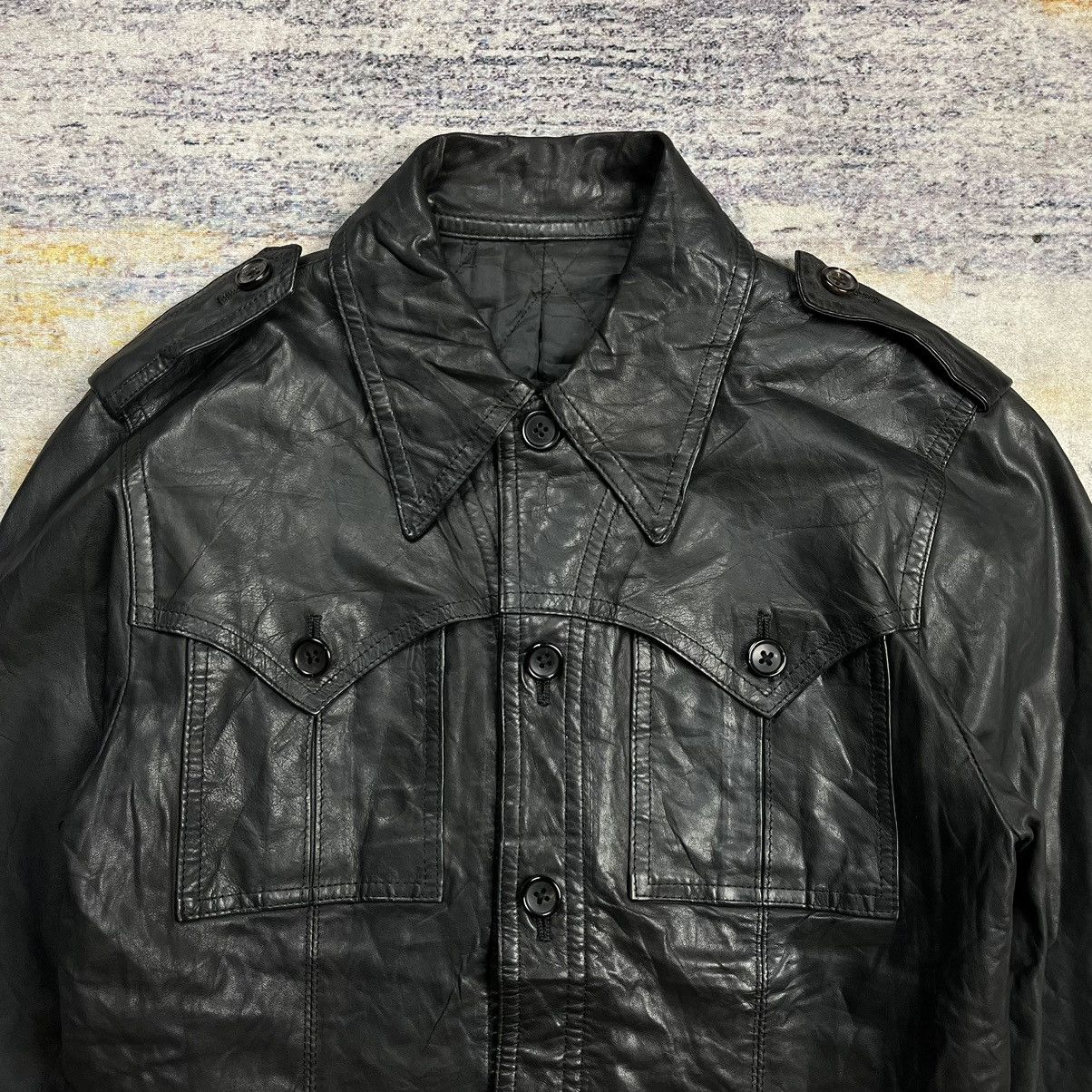 5351 POUR LES HOMMES 5351 Pour Les Hommes western leather shirt Size US M / EU 48-50 / 2 - 2 Thumbnail