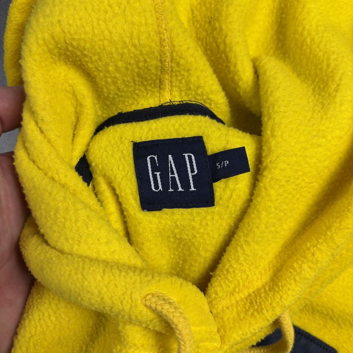 Gap × Vintage Vintage GAP Fleece Hoodie Pullover 1990s 2000s GAP Raglan Size US S / EU 44-46 / 1 - 6 Thumbnail
