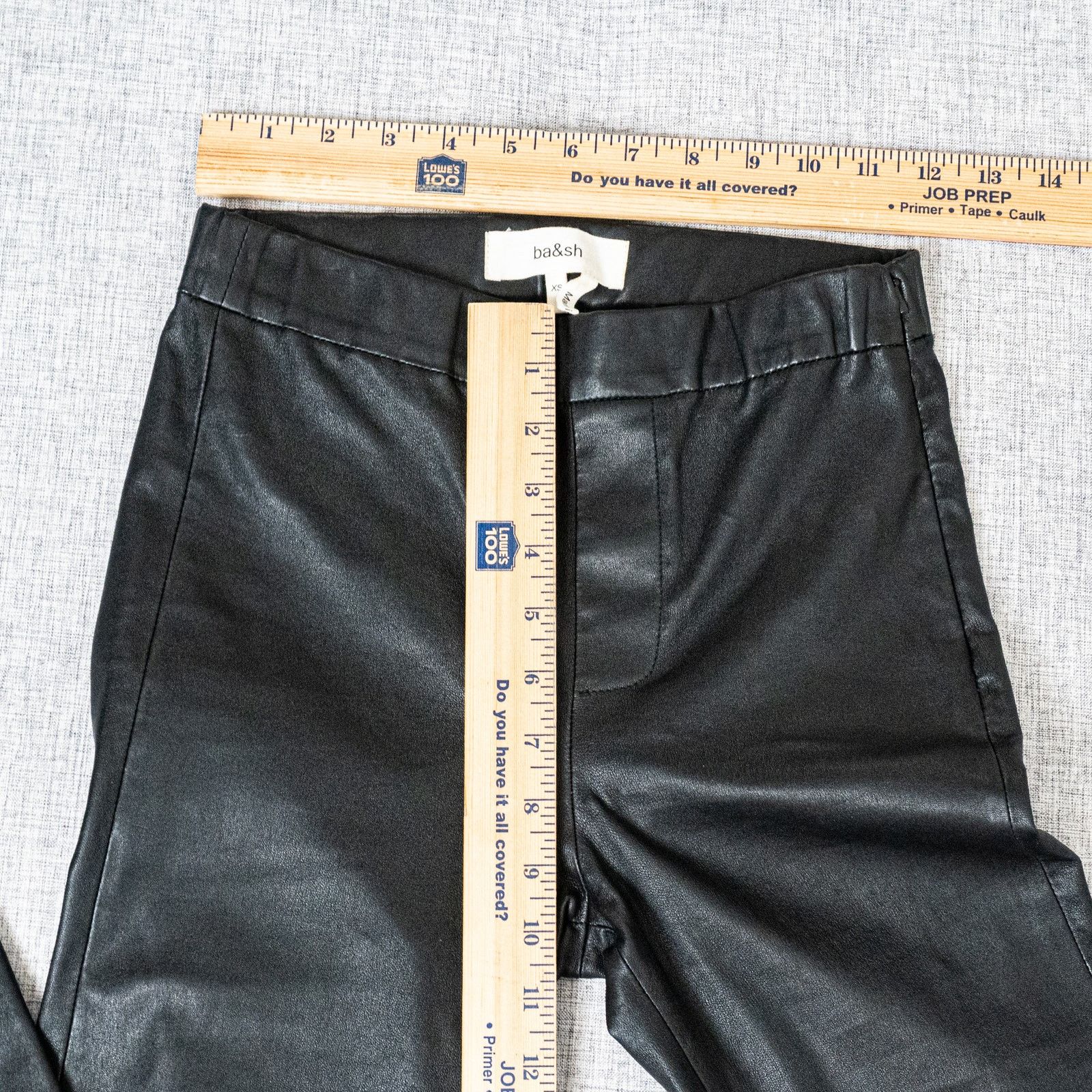 ba&sh BA&SH $795 Quartz Lamb Leather Stretch Leggins Noir Black XS Size 24" / US 00 / IT 34 - 7 Thumbnail