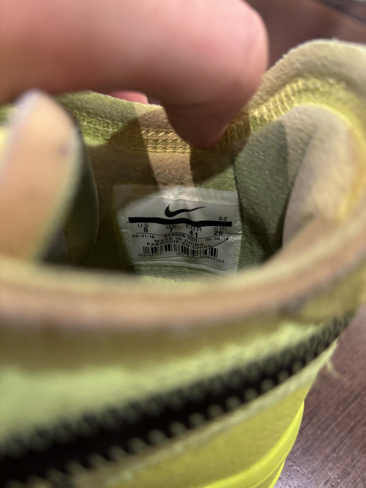 Nike × Off-White Nike Off-White Air Force 1 Low ‘Volt’ Size US 8 / EU 41 - 8 Thumbnail