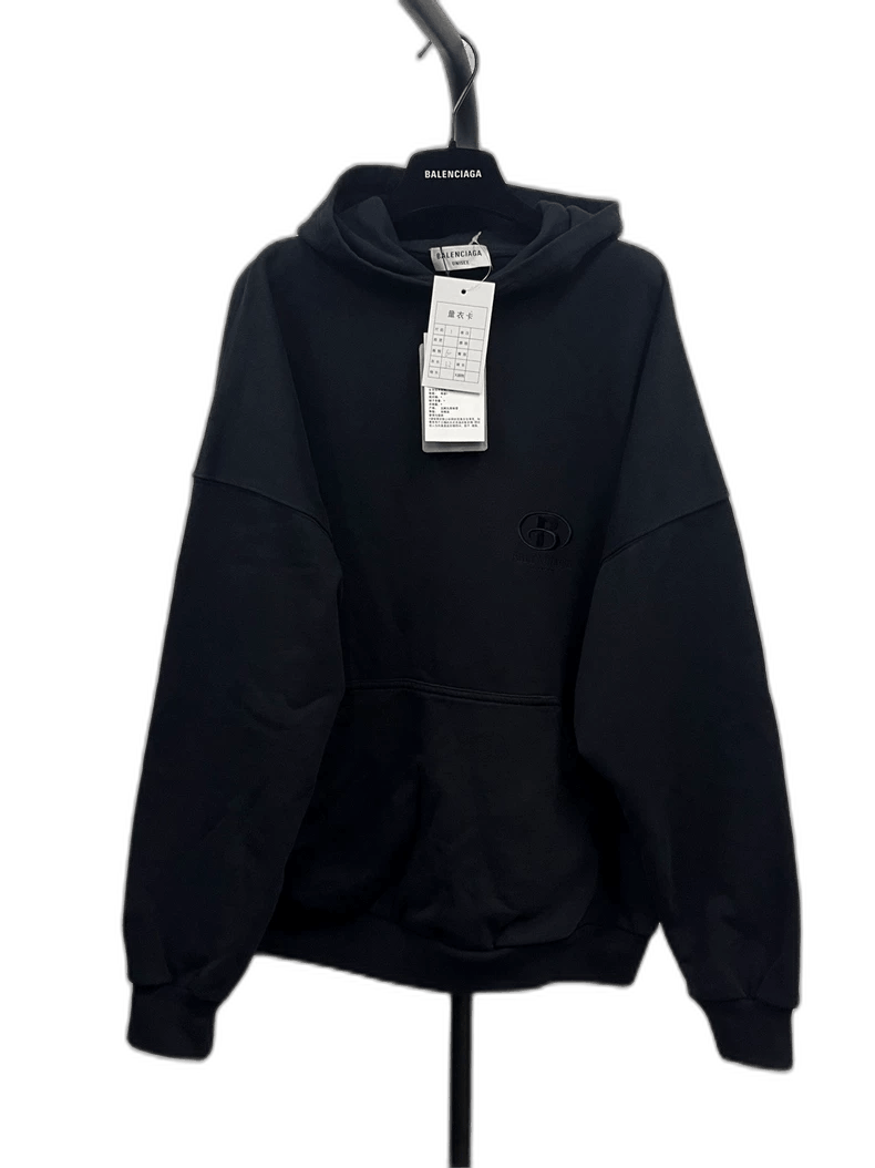 Balenciaga Balenciaga Logo Print Loose Hooded Sweatshirt Size US L / EU 52-54 / 3 - 1 Thumbnail