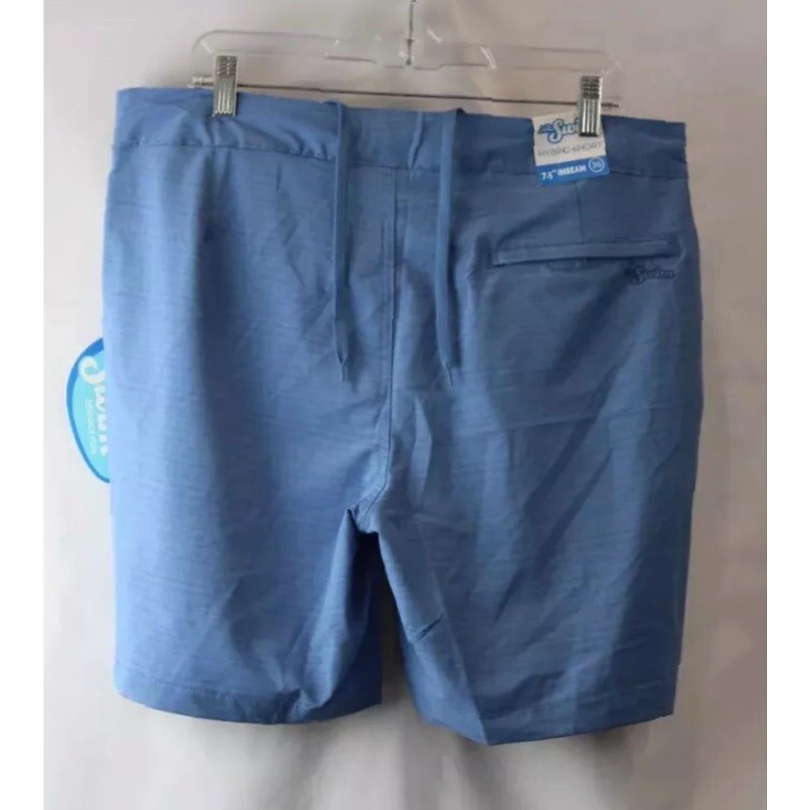 Vintage Mr. Swim Bermuda Hybrid Active Chino Swim Shorts Powder Blue 36 Men Swim Bottom Regular Size 36 Mens Size US 36 / EU 52 - 2 Thumbnail