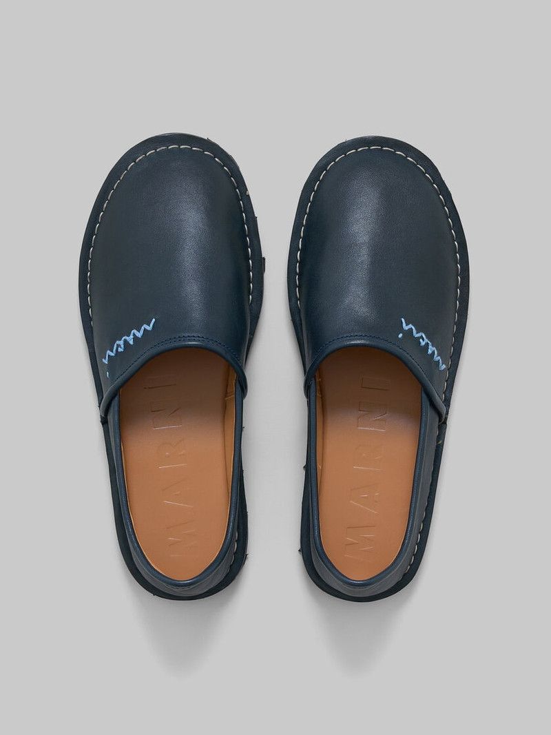 Marni o1w1db10426 Slip On Loafer in Navy Blue Size US 10 / EU 43 - 4 Thumbnail