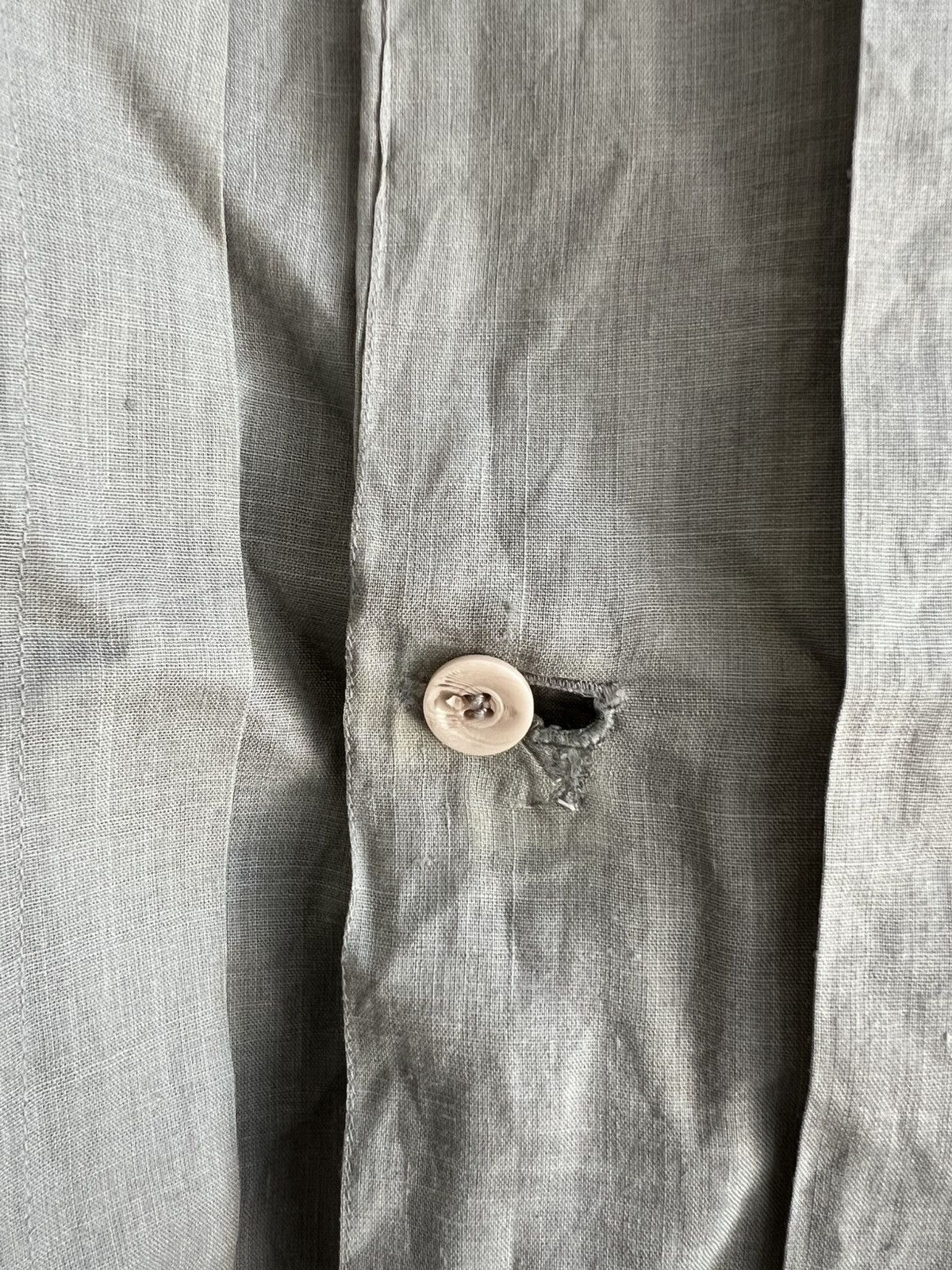 Issey Miyake Archive 1980s IM Men Premium Linen Stand Collar Pleated Jkt Size US L / EU 52-54 / 3 - 8 Thumbnail