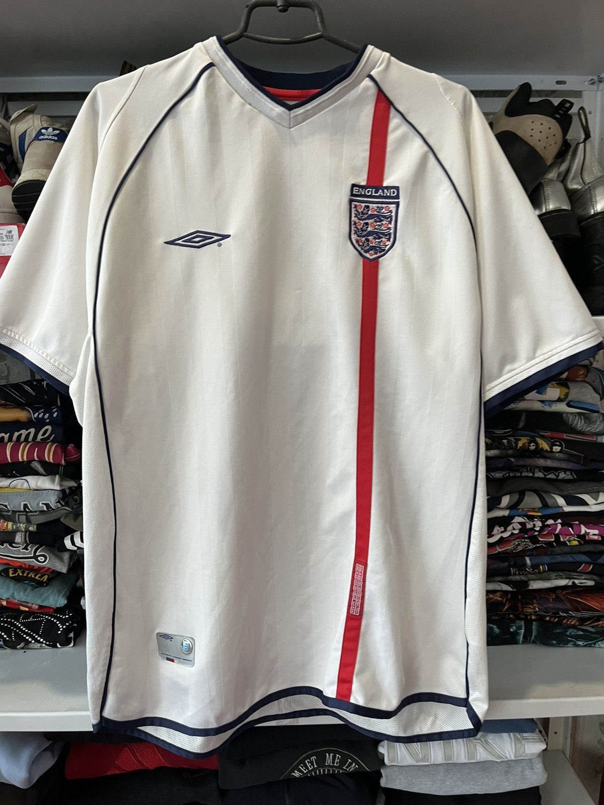 Umbro Vintage England Football Team 2001 White Home Shirt Umbro Size US XL / EU 56 / 4 - 5 Thumbnail