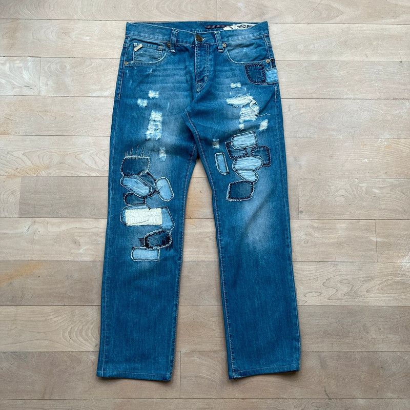 Affliction Red Bridge distressed denim jeans faded Size US 34 / EU 50 - 2 Thumbnail
