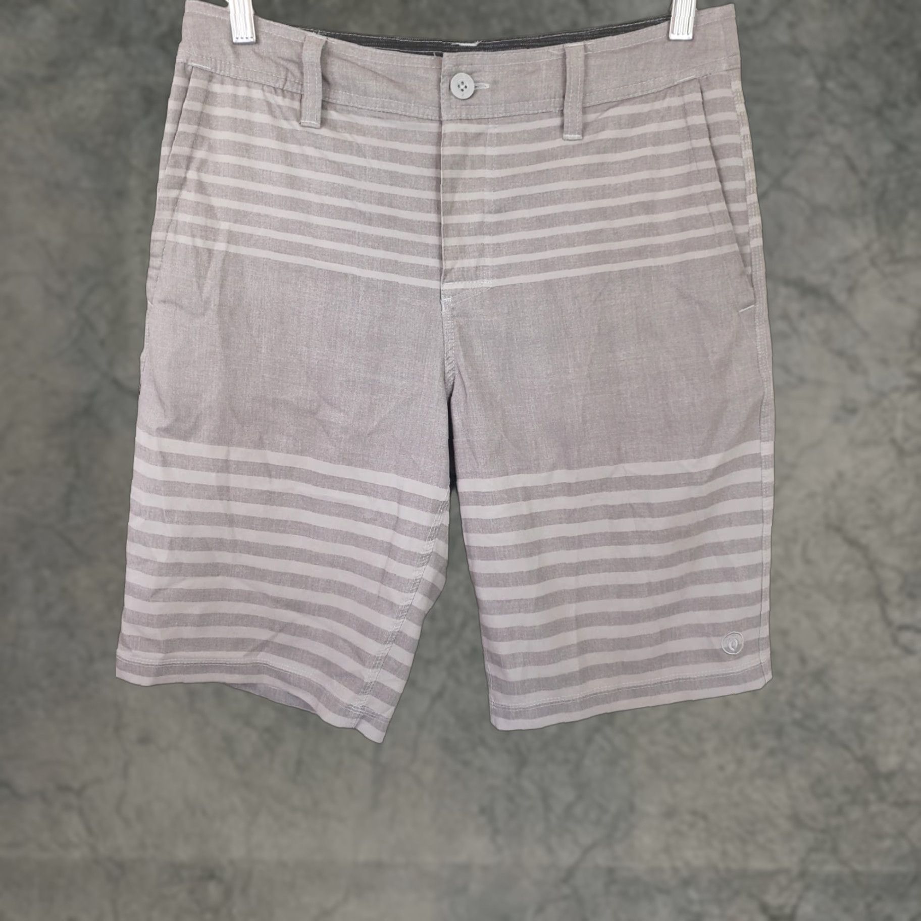 Hang Ten Hang Ten Board Shorts Mens Size 30 Beige Striped Chino Size US 30 / EU 46 - 1 Thumbnail
