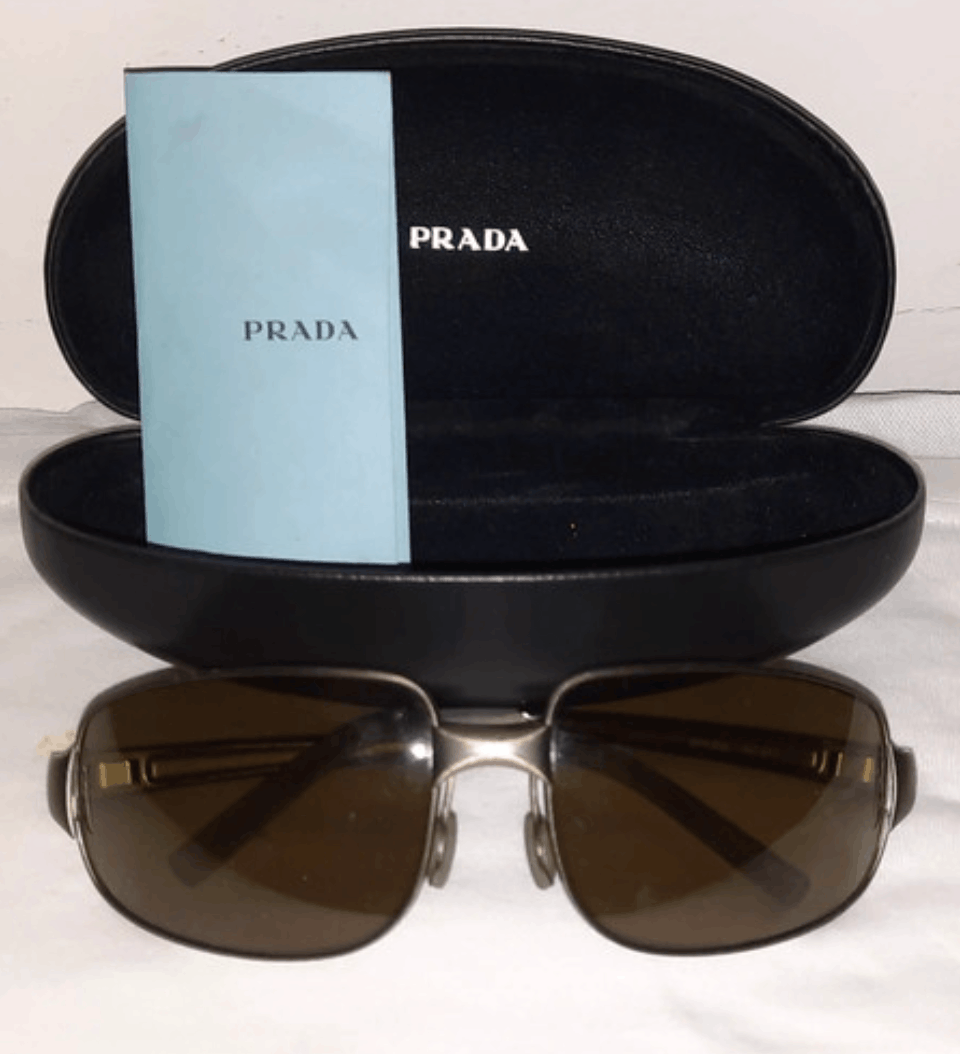 PRADA Sunglasses Wrap Star Rimless Luna Rossa
