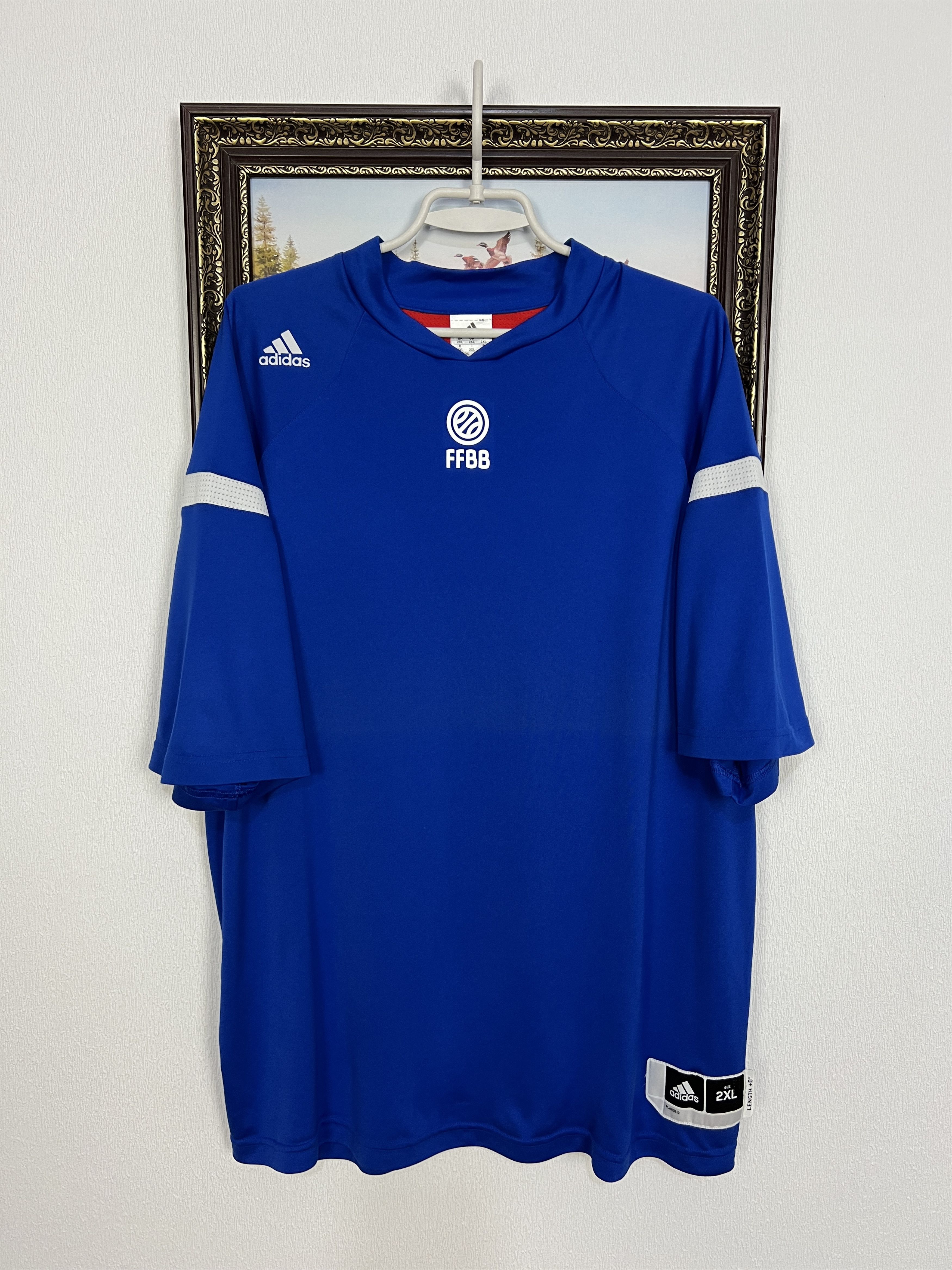 Adidas France Jersey Basketball National Team Trikot Shirt Rare Size US XXL / EU 58 / 5 - 1 Thumbnail