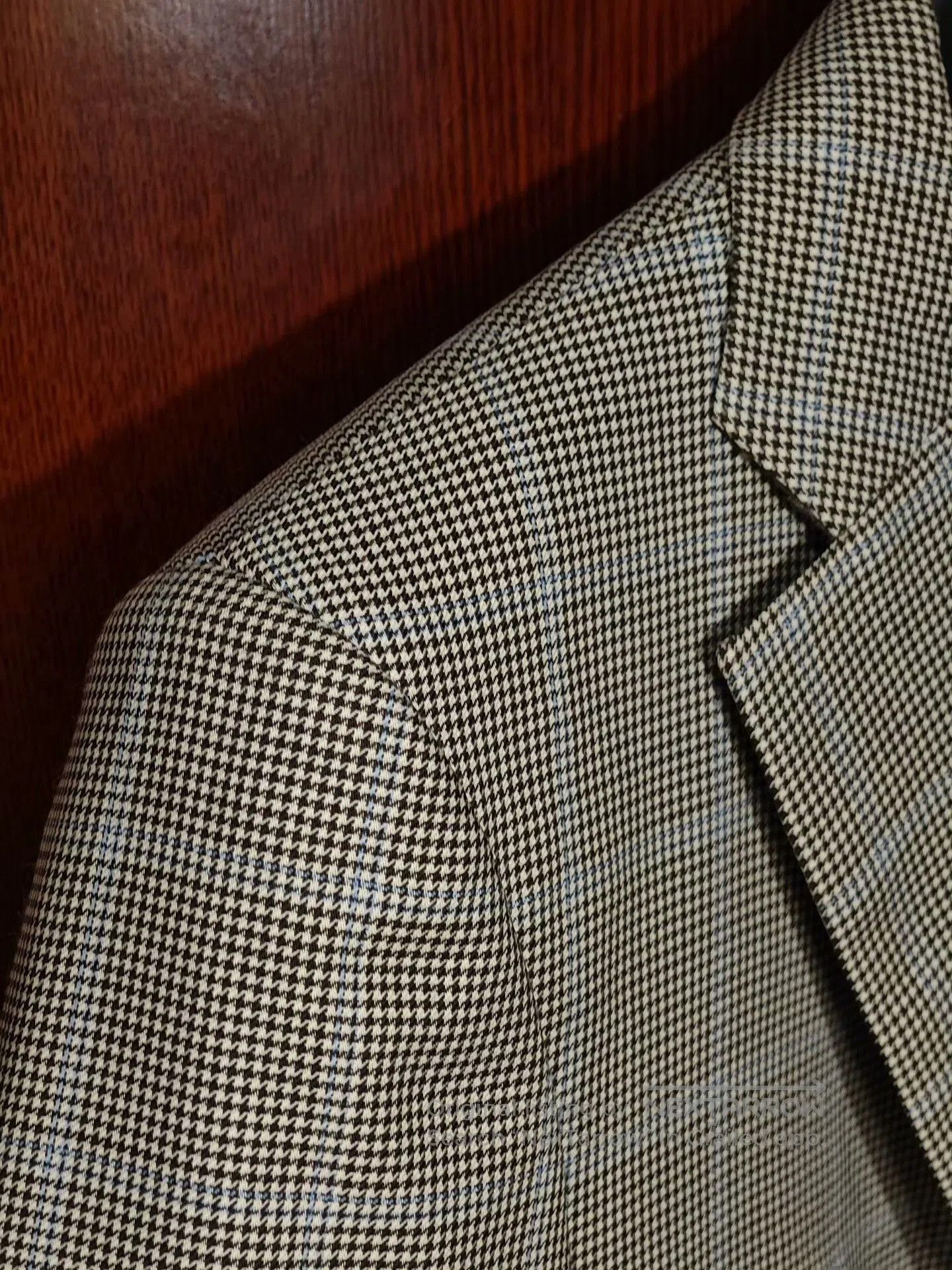 Angelo Nardelli Italian Angelico Wool Blazer with Check Pattern. Size US S / EU 44-46 / 1 - 3 Thumbnail