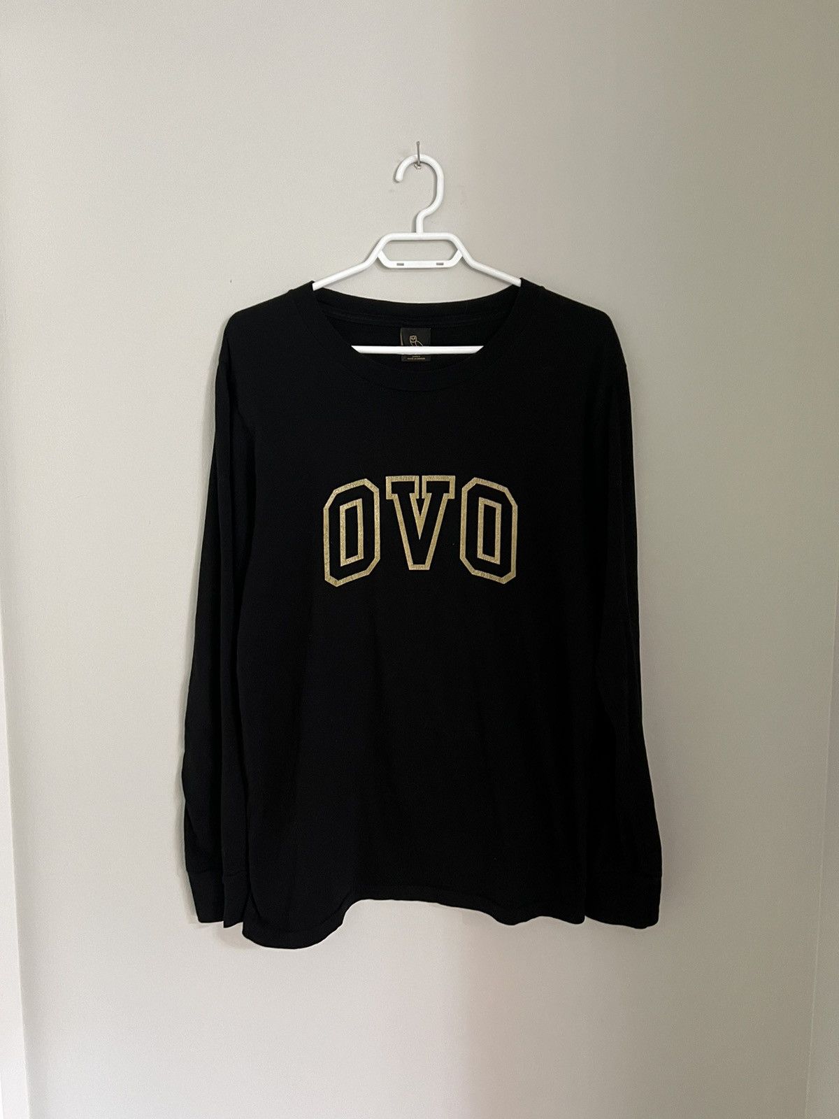 October's Very Own OVO Black Long Sleeve Shirt w/ Gold OVO Logo Size US S / EU 44-46 / 1 - 1 Thumbnail
