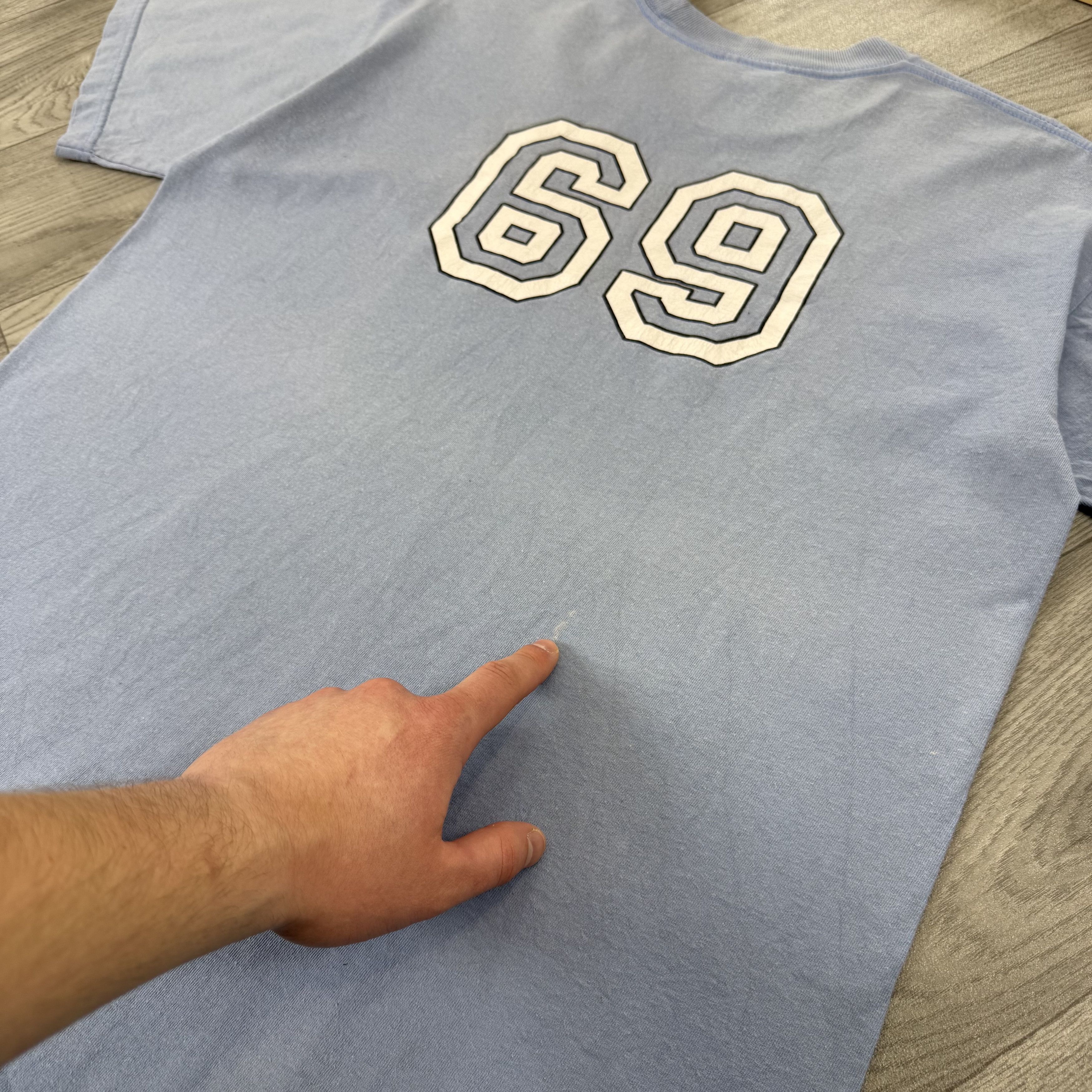 Hook-Ups Vintage Porn Star 69 Rare Graphic Blue Pornstar Tee Shirt Size US L / EU 52-54 / 3 - 15 Thumbnail