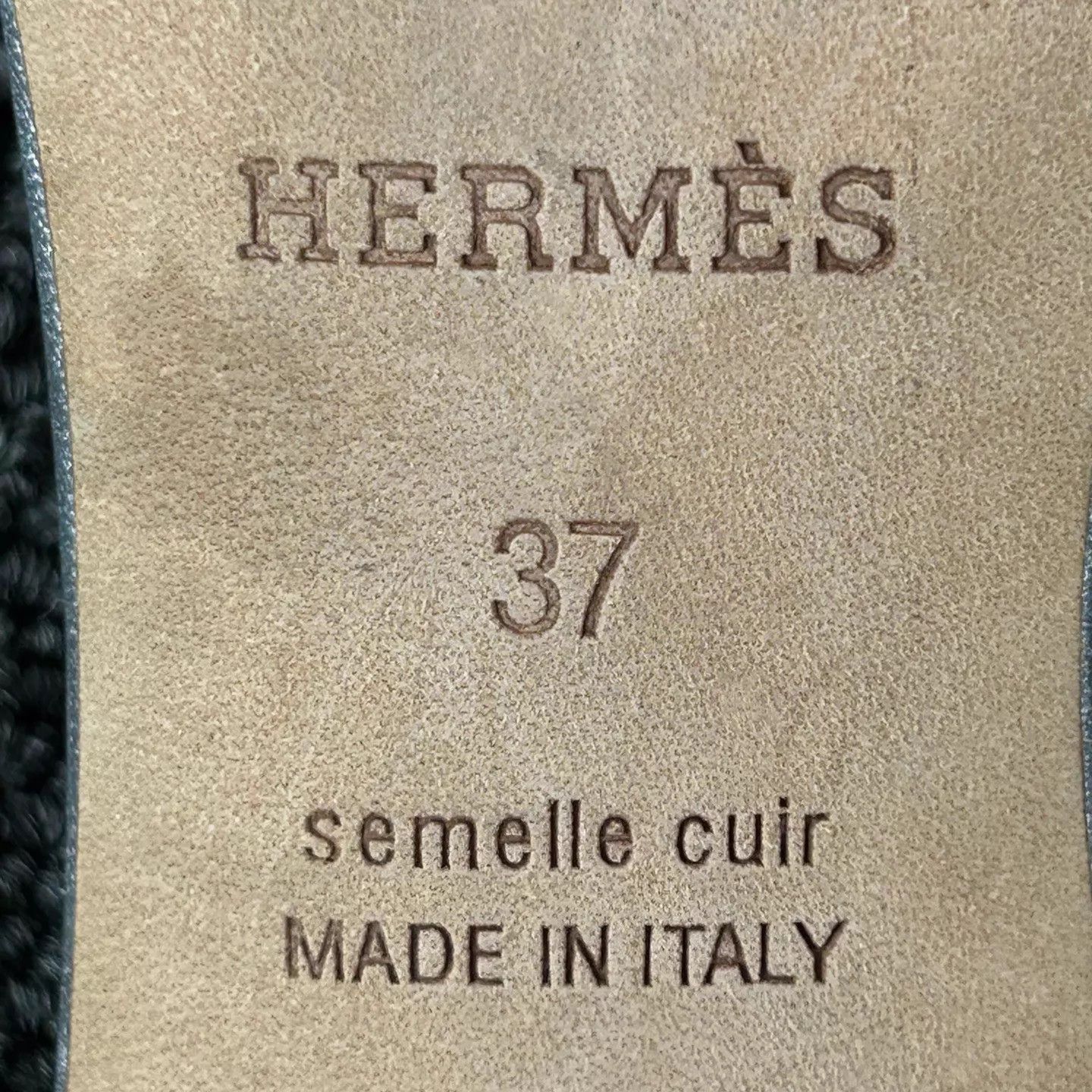 Hermes Hermes Silver H Logo Slide 37 Lightly Worn HB6672 Size US 6.5 / IT 36.5 - 7 Thumbnail