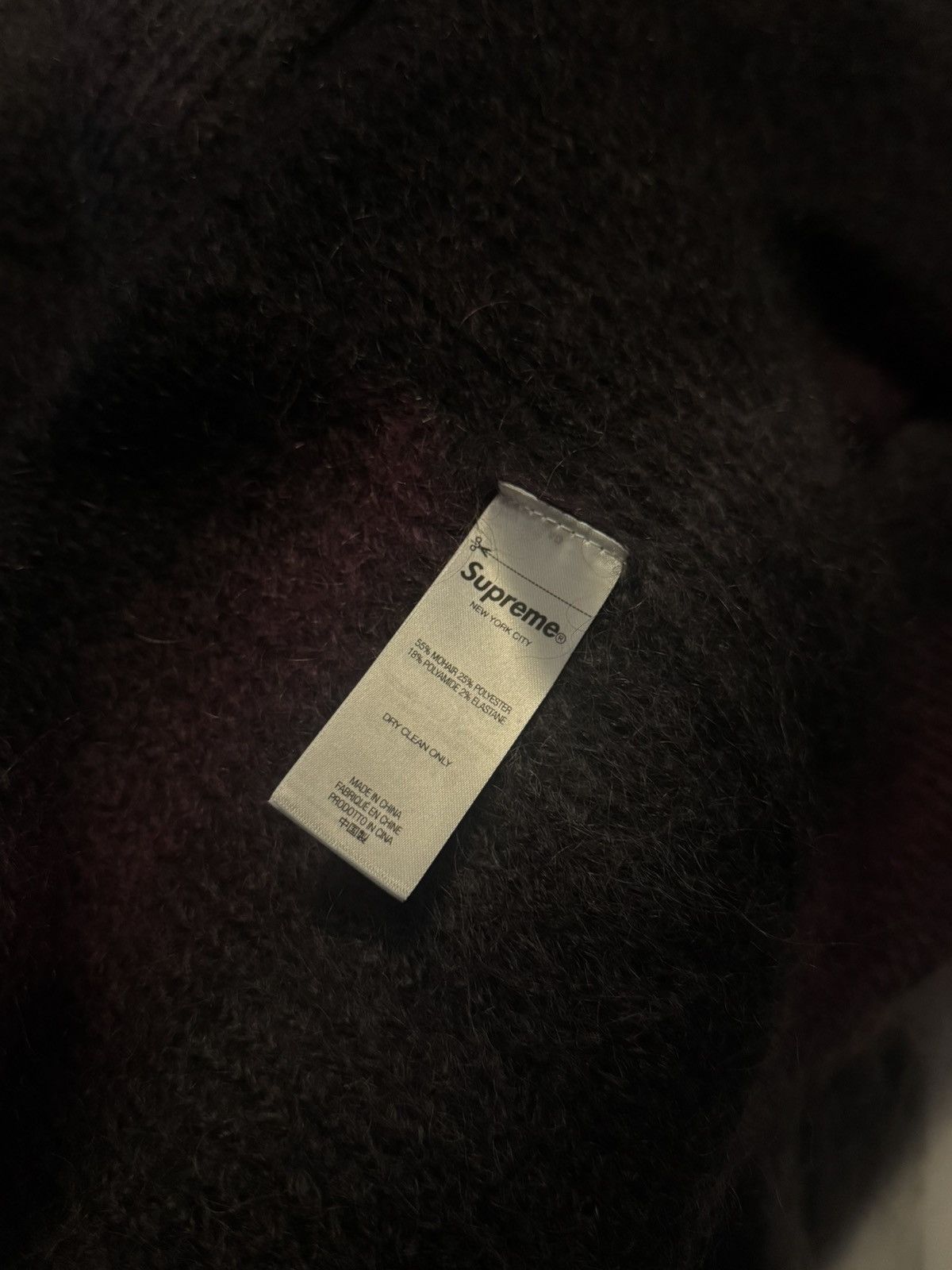 Hysteric Glamour × Supreme FW24 Supreme Hysteric Glamour Mohair Zip Up Size US L / EU 52-54 / 3 - 7 Thumbnail